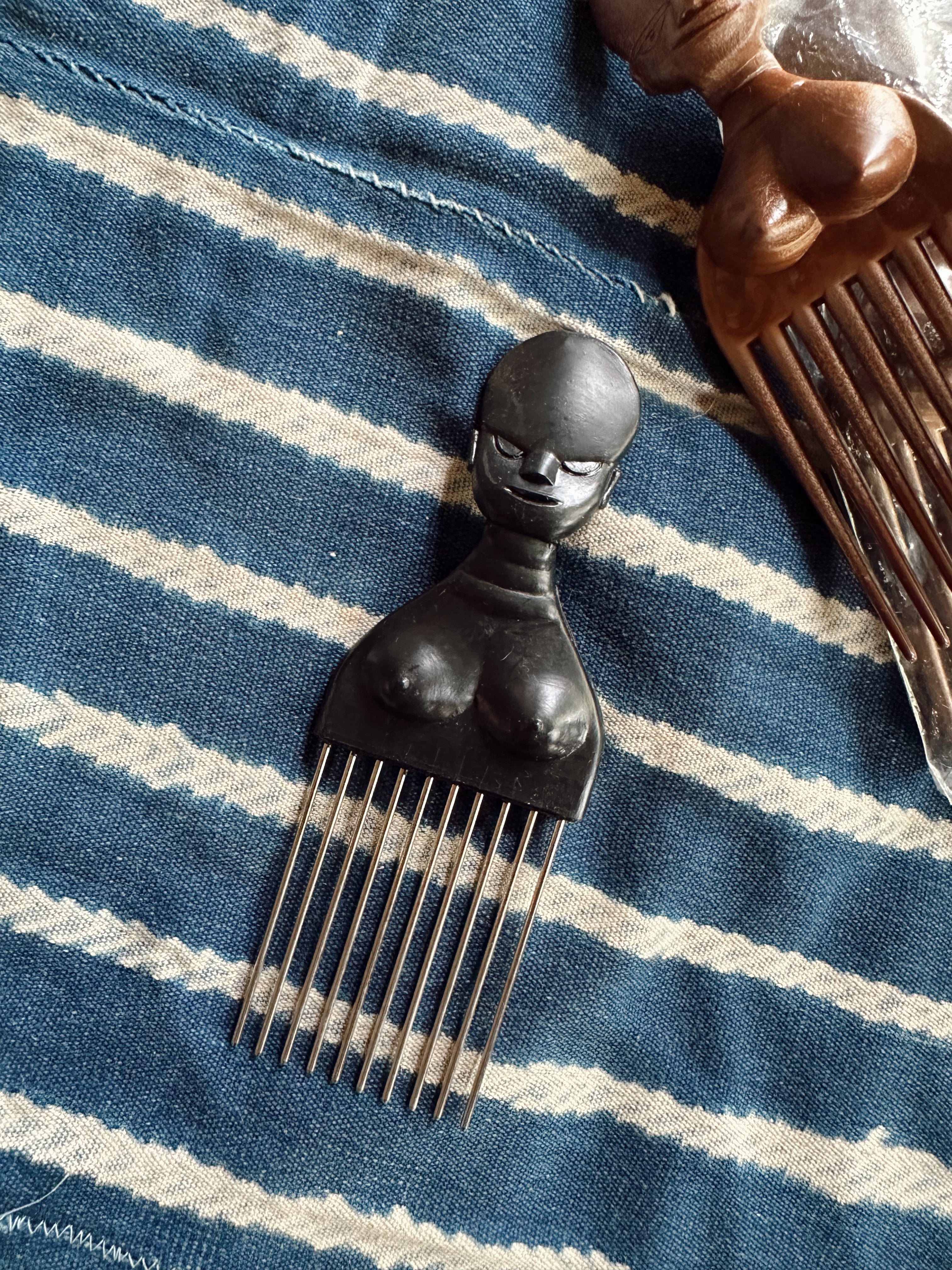 Vintage Wooden Hair Comb/Pick New Old Stock (Copy)