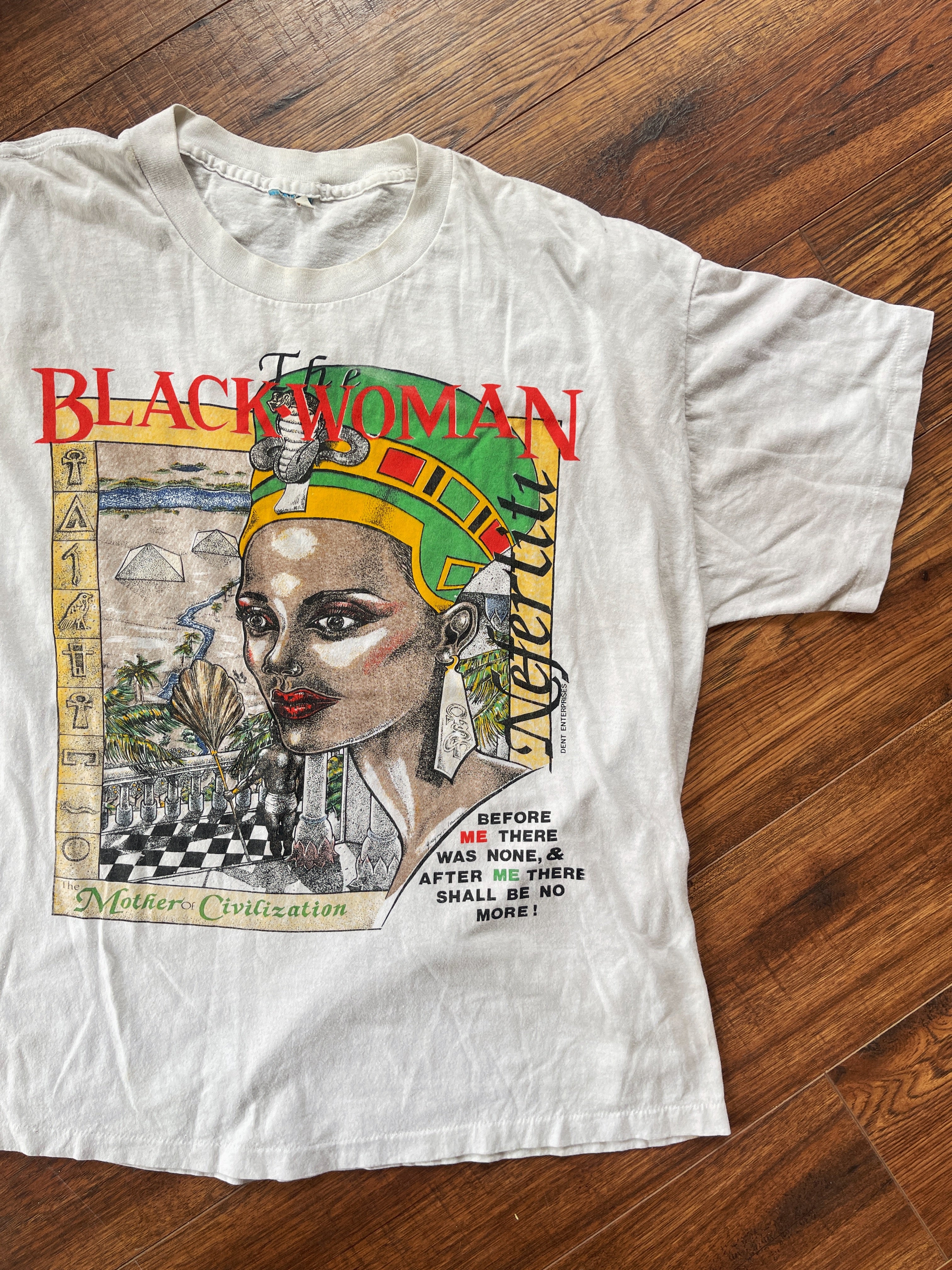 Vintage "Black Woman: Mother of Civilization” T-Shirt (1990&