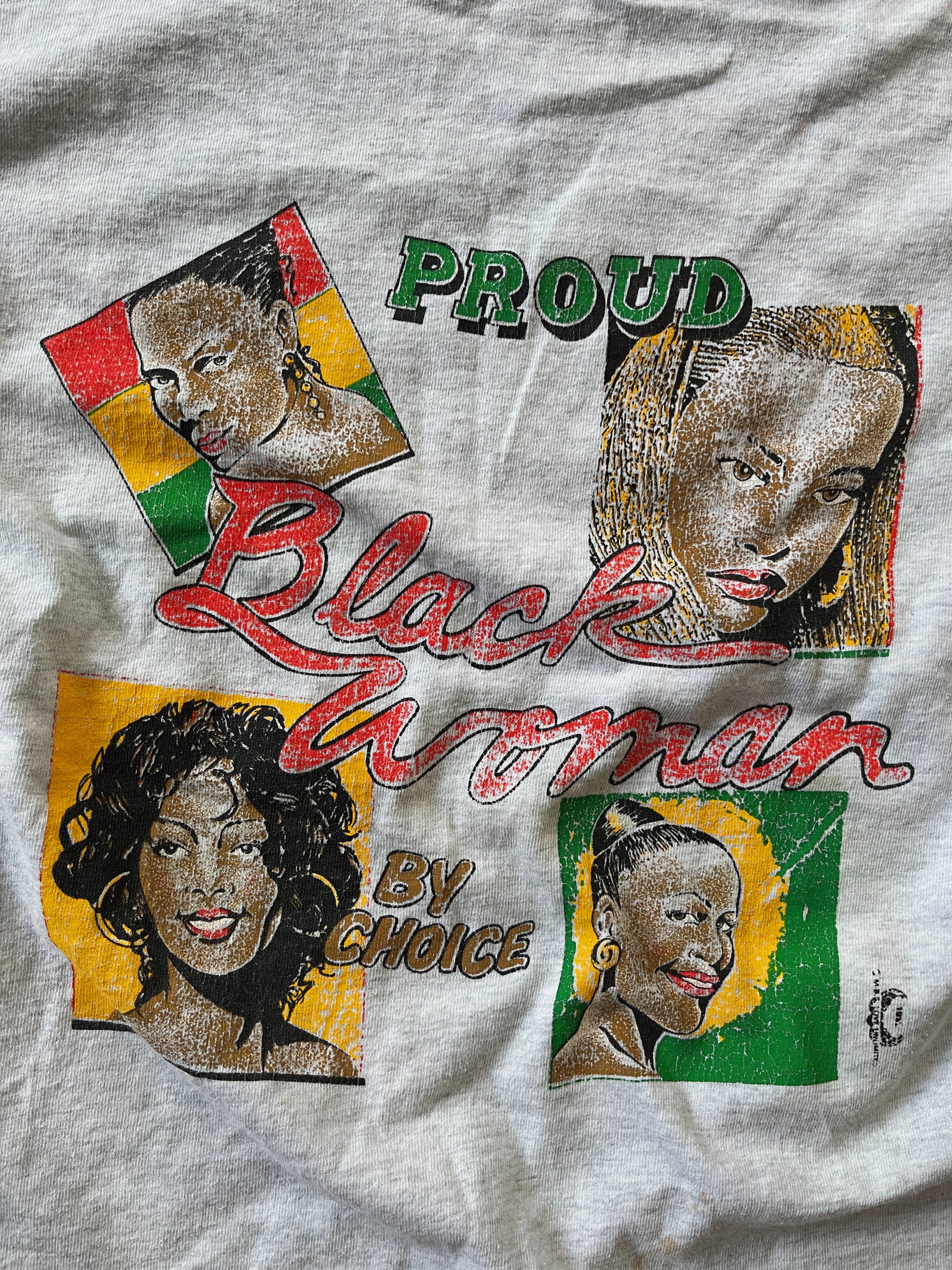 Vintage "Proud Black Woman By Choice" T-Shirt (1990&