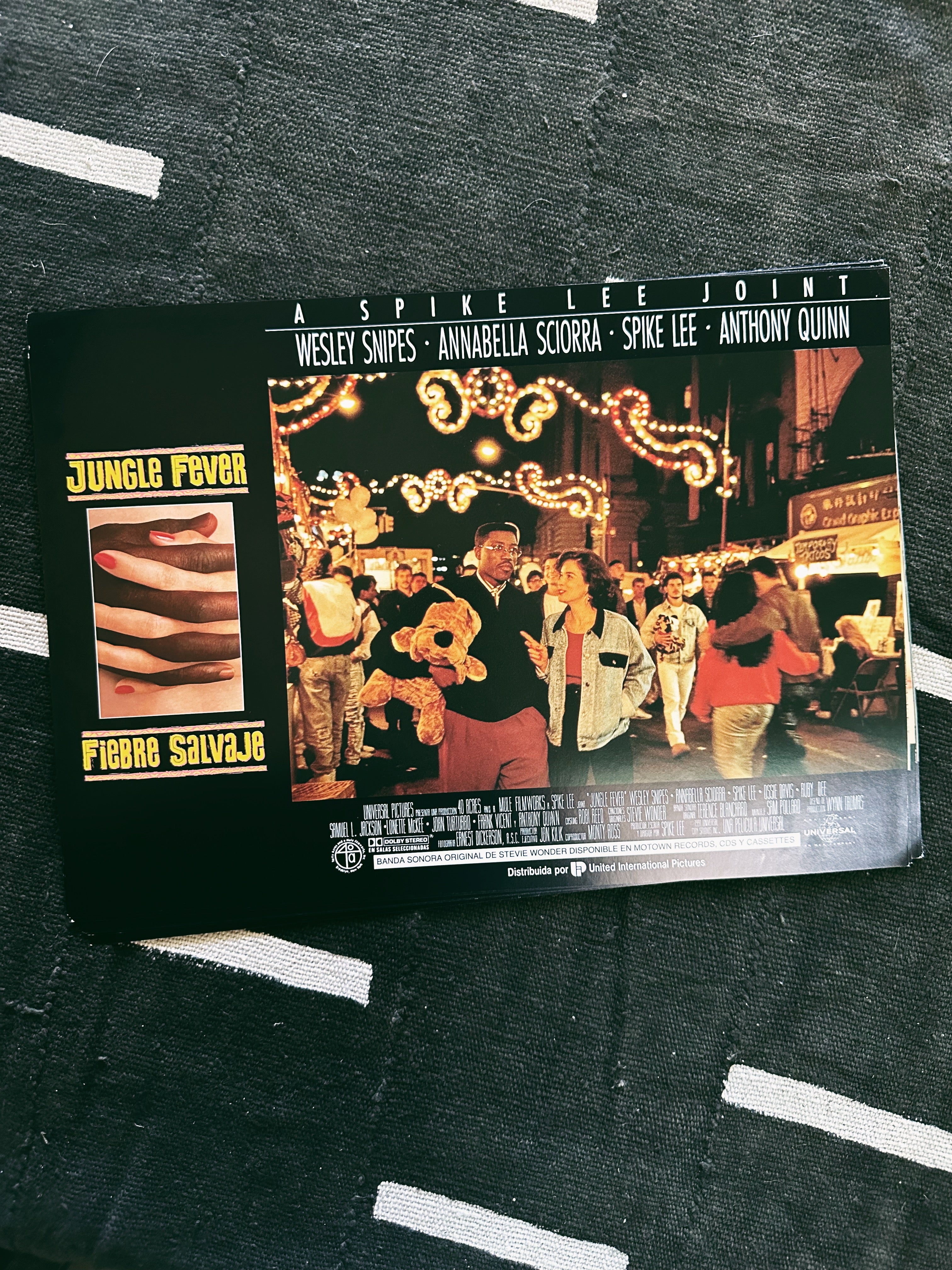 Vintage “Jungle Fever " Promo Lobby Card Prints (Spanish, 1991)
