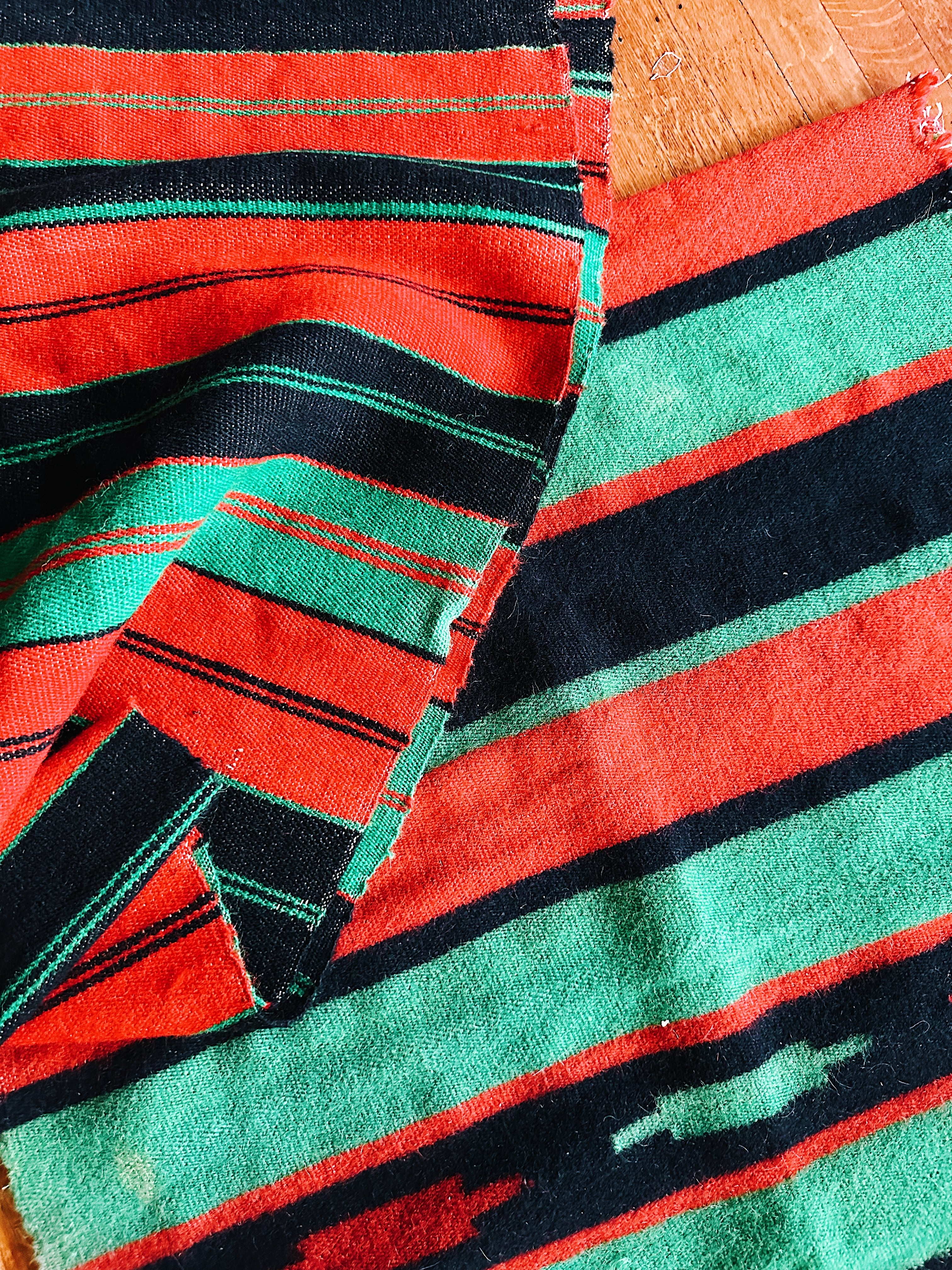 Vintage Woven Wool Central American Textile/Horse Blanket (1970’s) (Please Select)