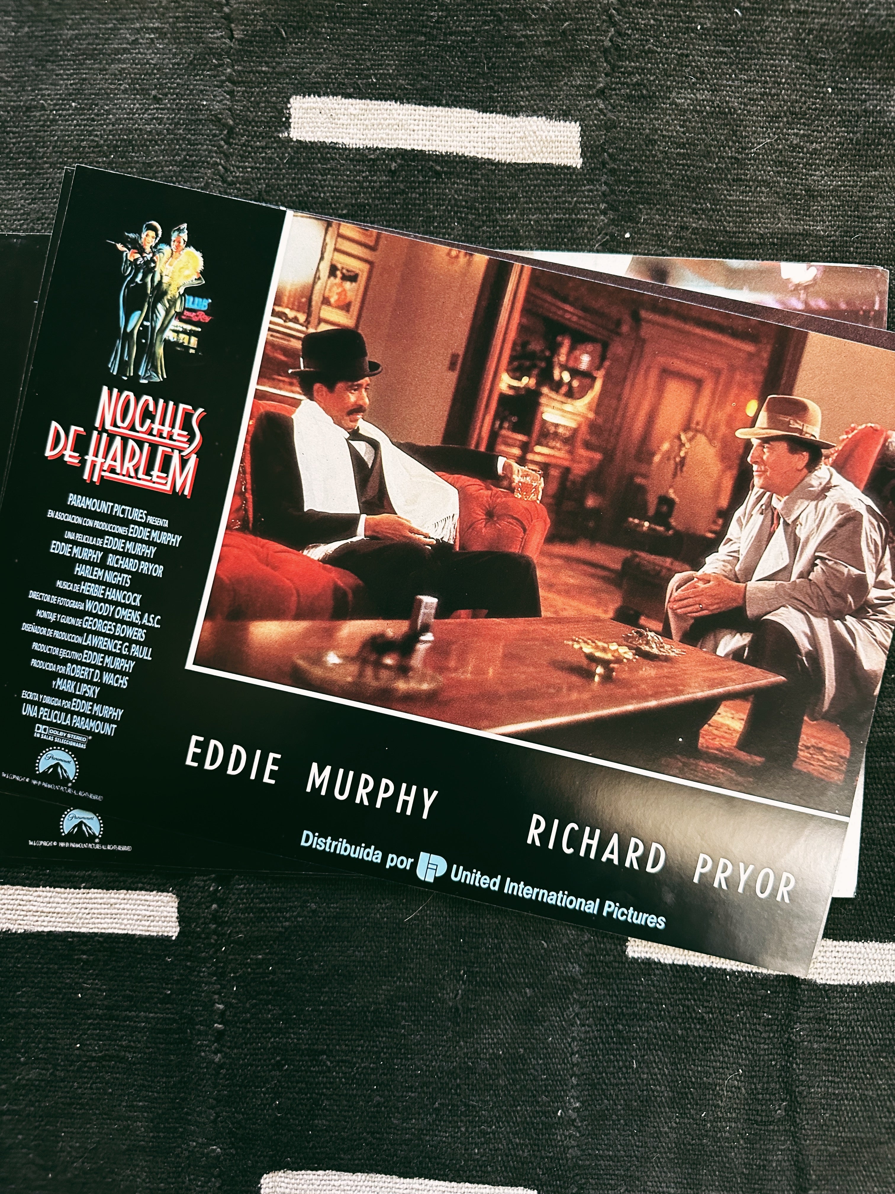 Vintage “Harlem Nights " Promo Lobby Card Prints (Spanish, 1991)