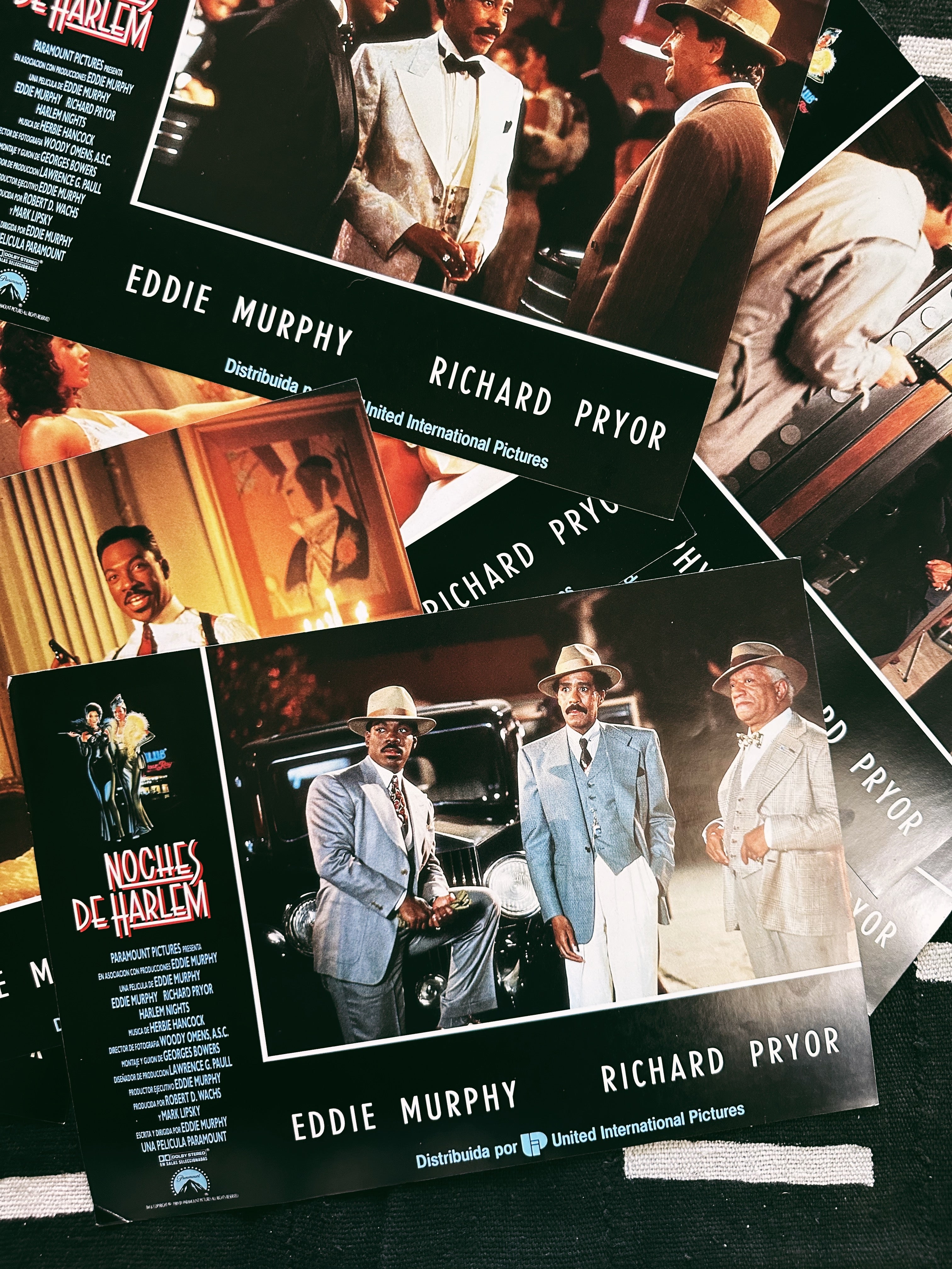 Vintage “Harlem Nights " Promo Lobby Card Prints (Spanish, 1991)