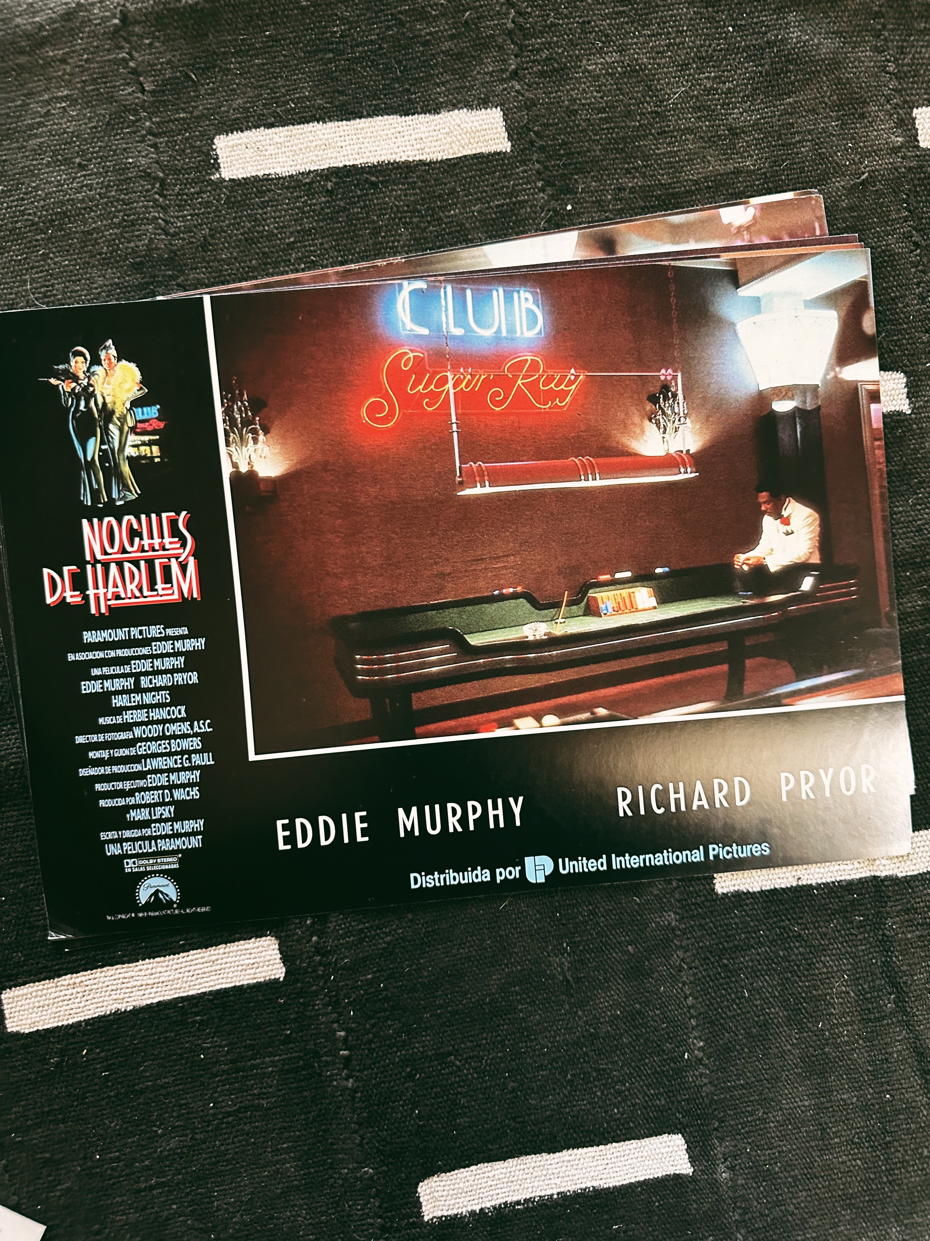 Vintage “Harlem Nights " Promo Lobby Card Prints (Spanish, 1991)