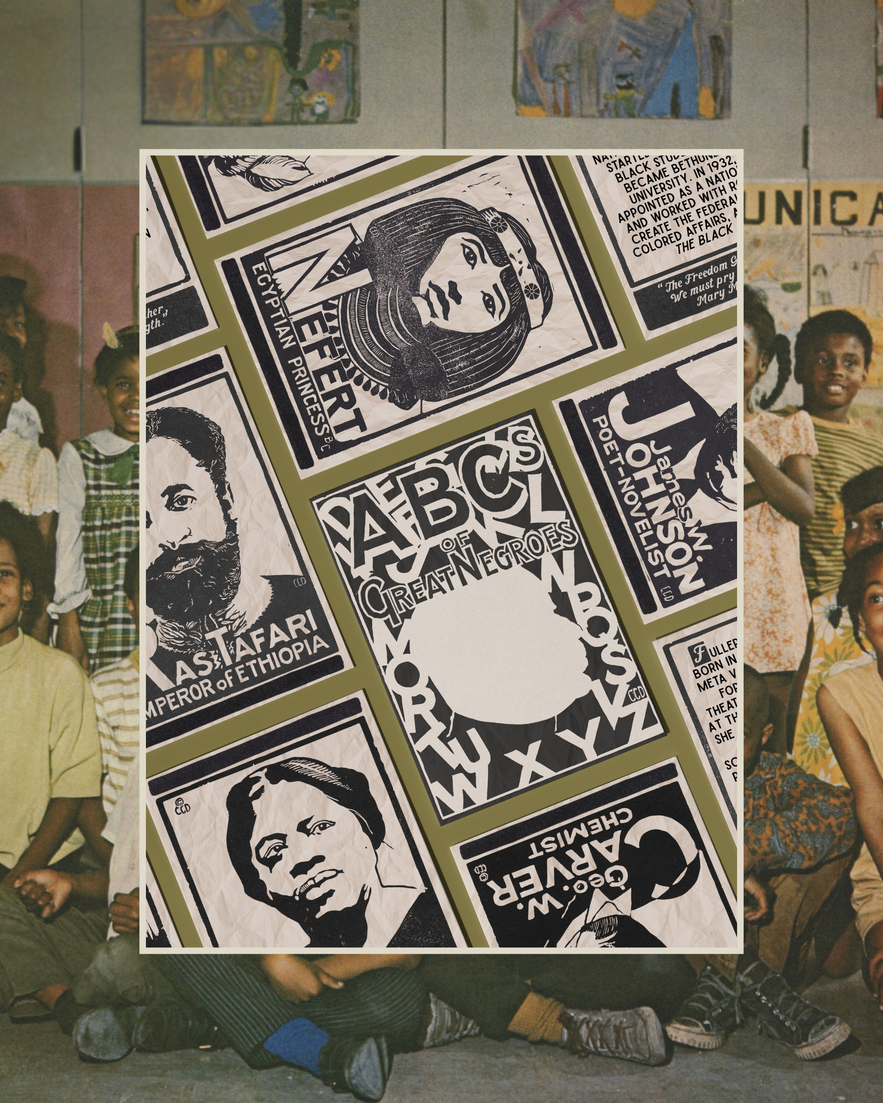 ABC’s of Great Negroes Flashcards (1933) -- Full Set