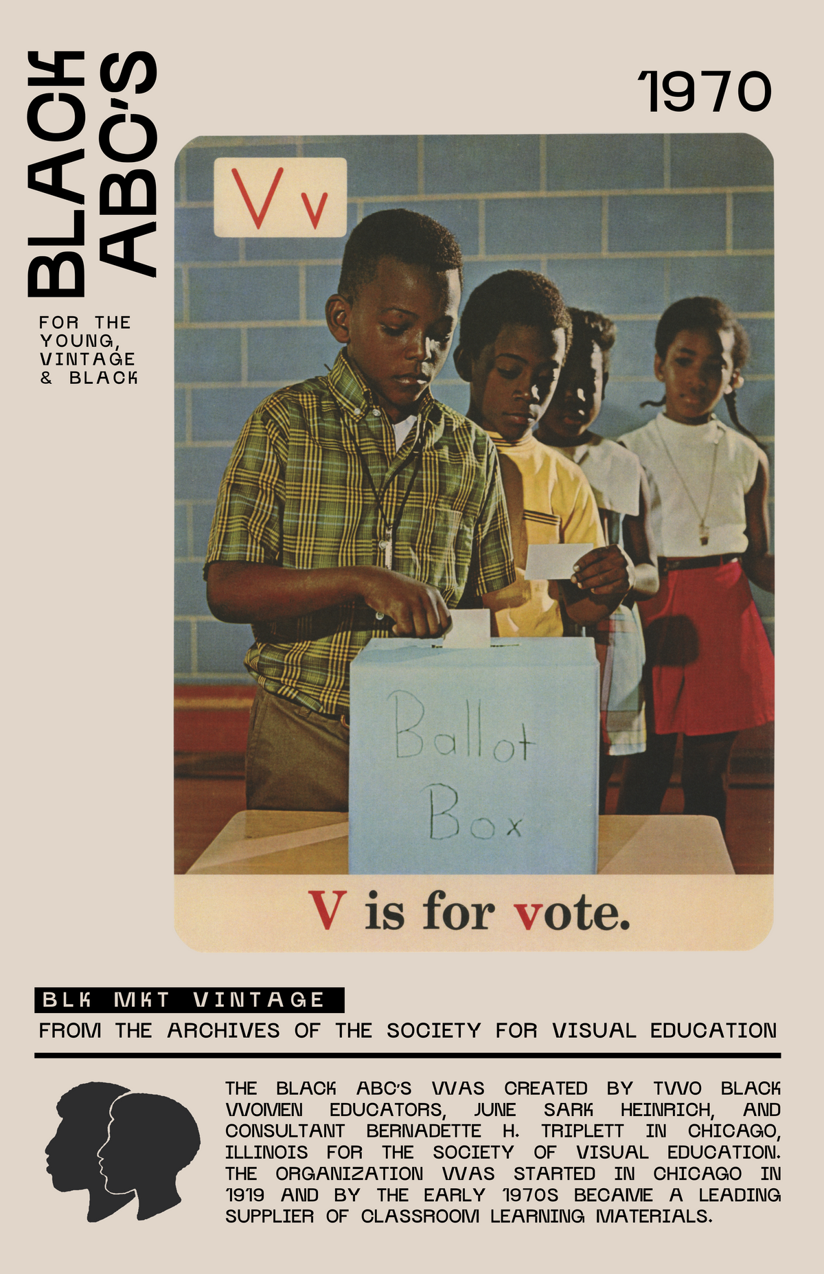 Young, Vintage & Black Poster Prints (Please Select)