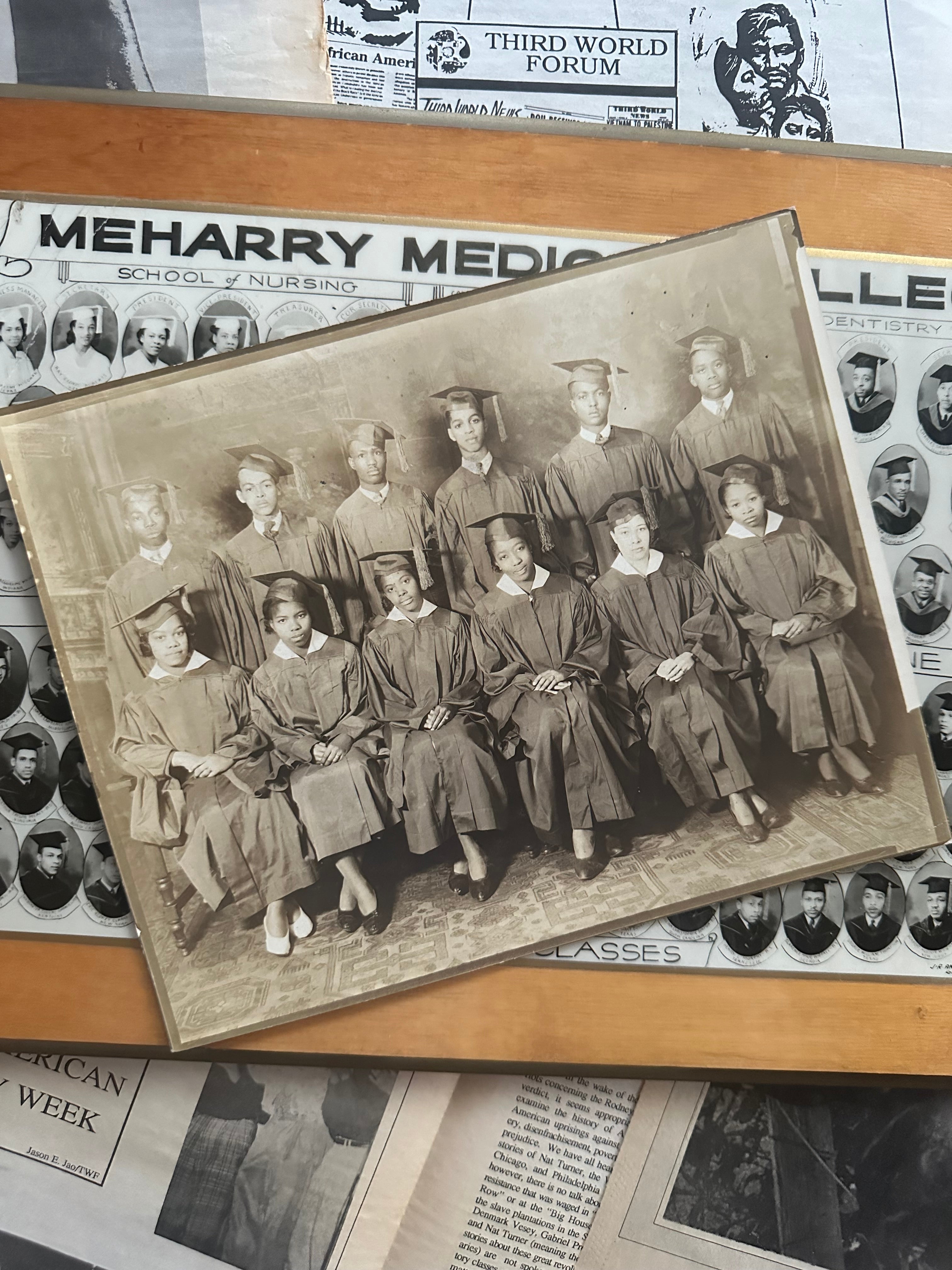 Vintage Meharry Medical College Plaque + Photo (1942)