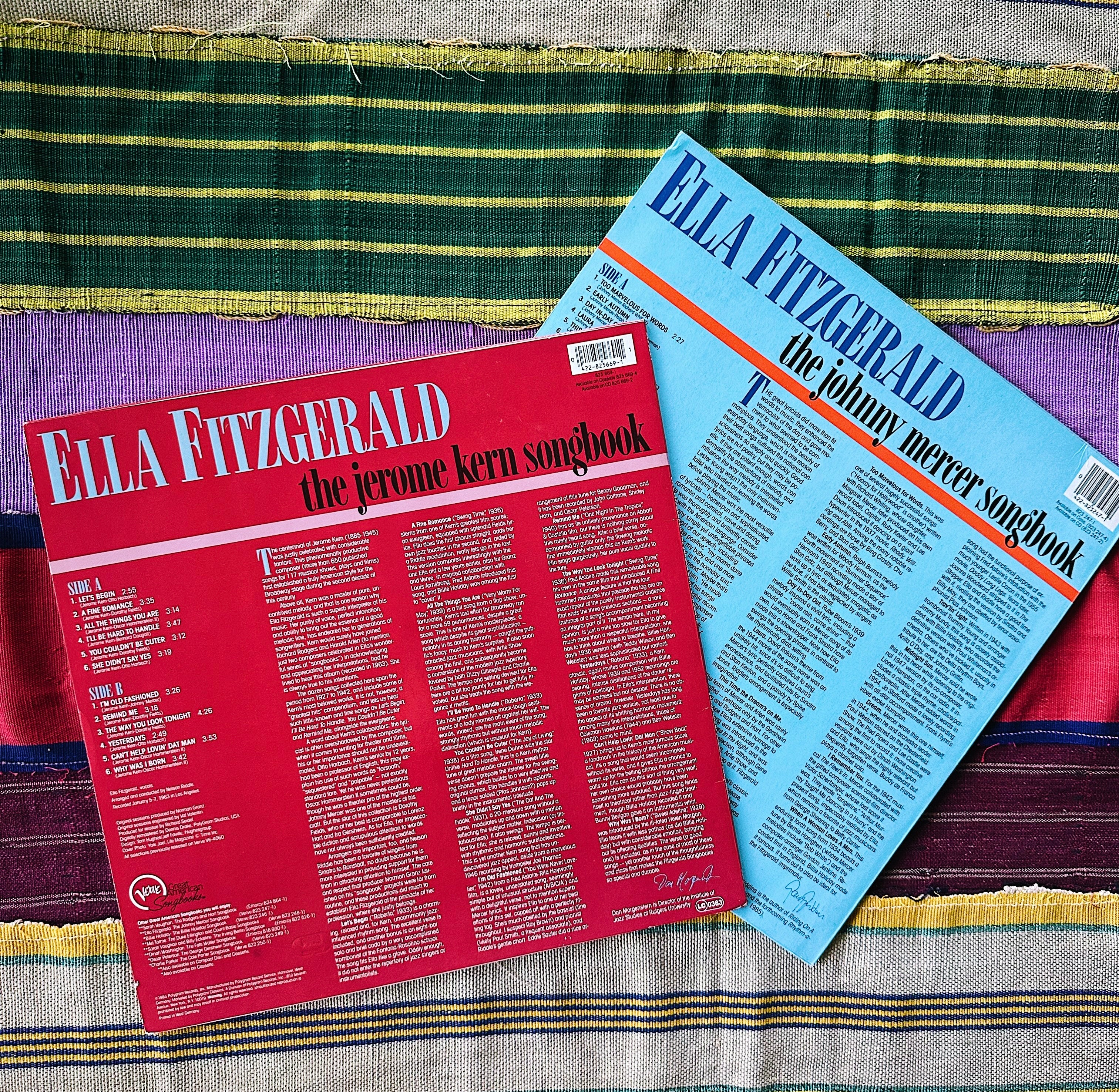 Vintage Ella Fitzgerald Vinyl Record Bundle (2 records)