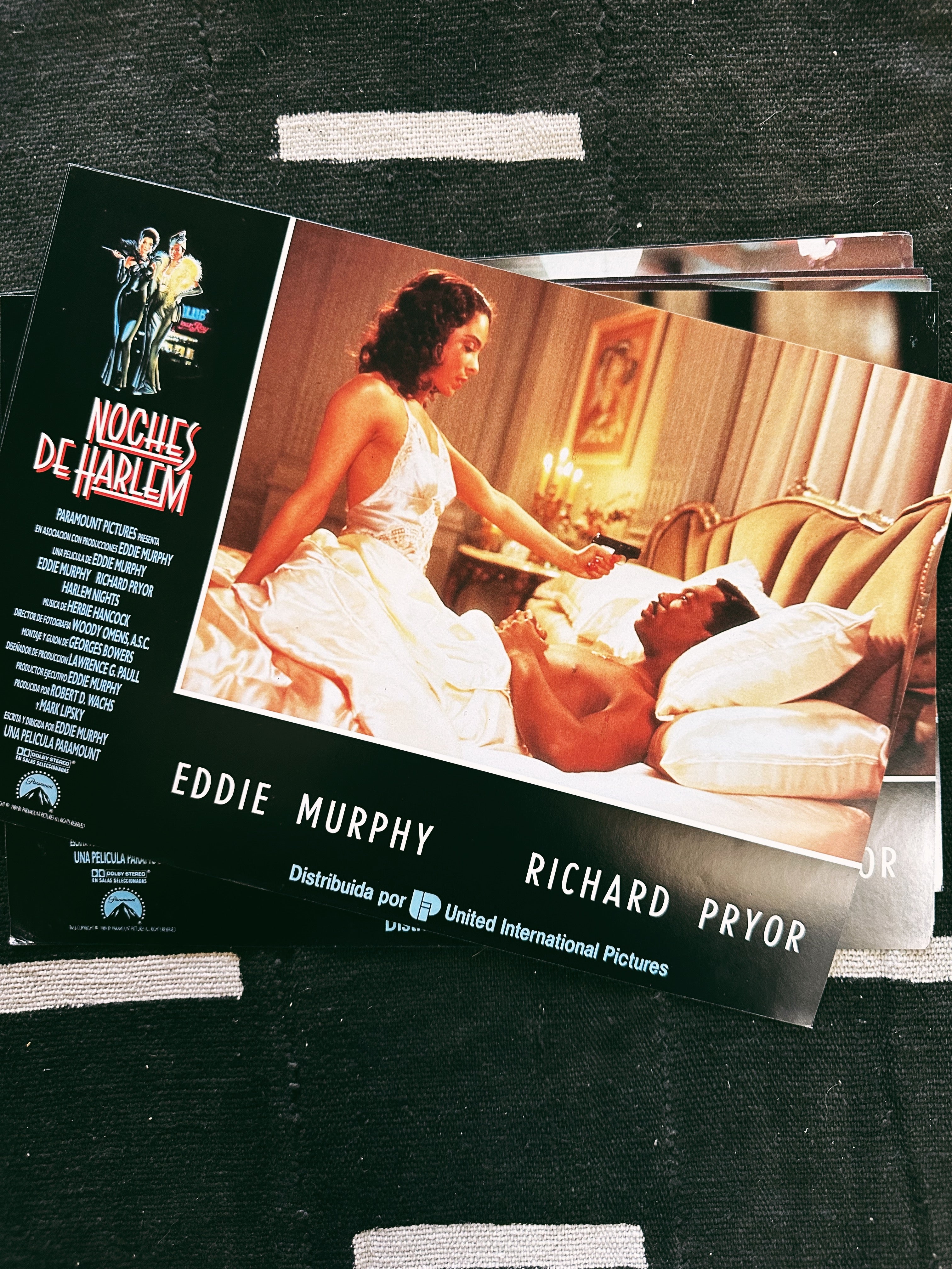 Vintage “Harlem Nights " Promo Lobby Card Prints (Spanish, 1991)