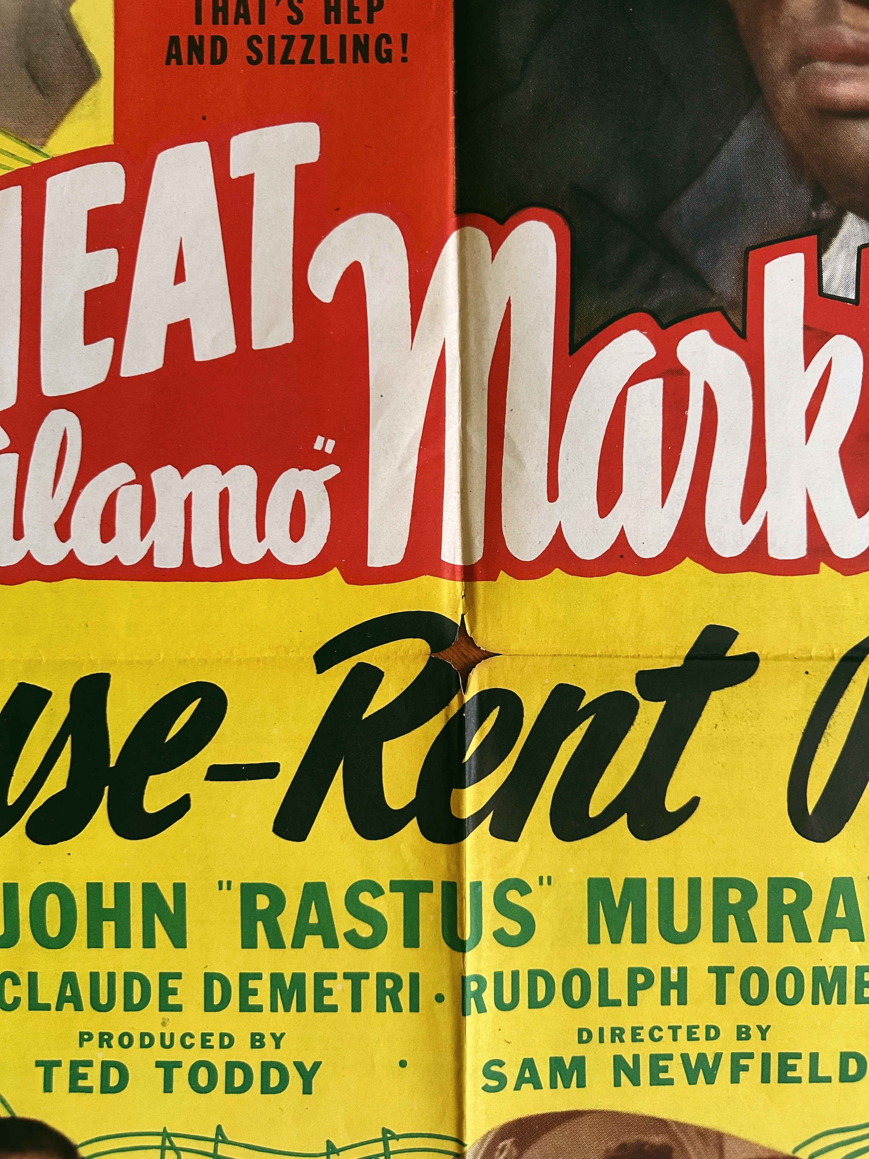 Vintage “House Rent Party” Pigmeat Markham Film Poster (1950’s)