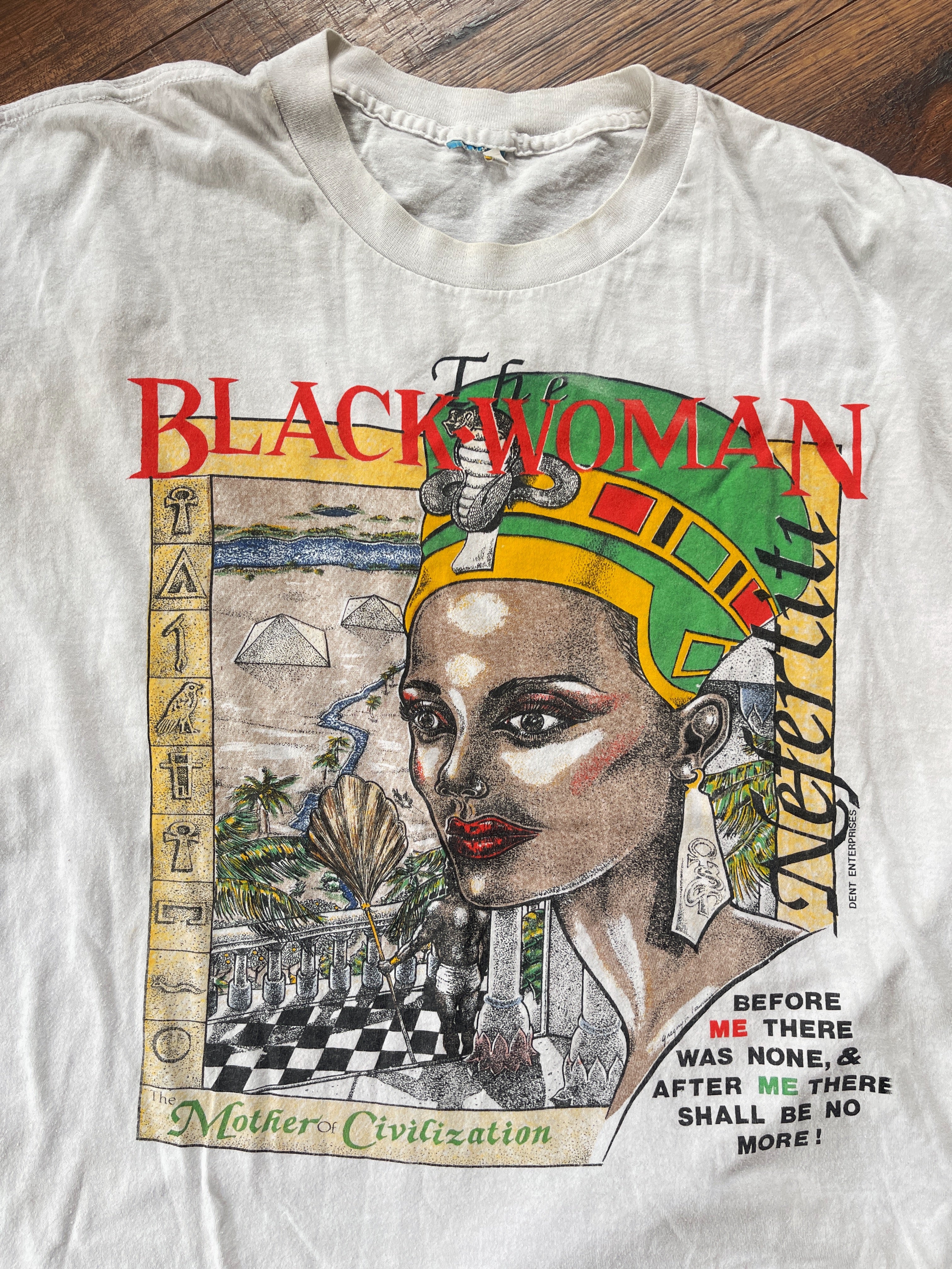 Vintage "Black Woman: Mother of Civilization” T-Shirt (1990&