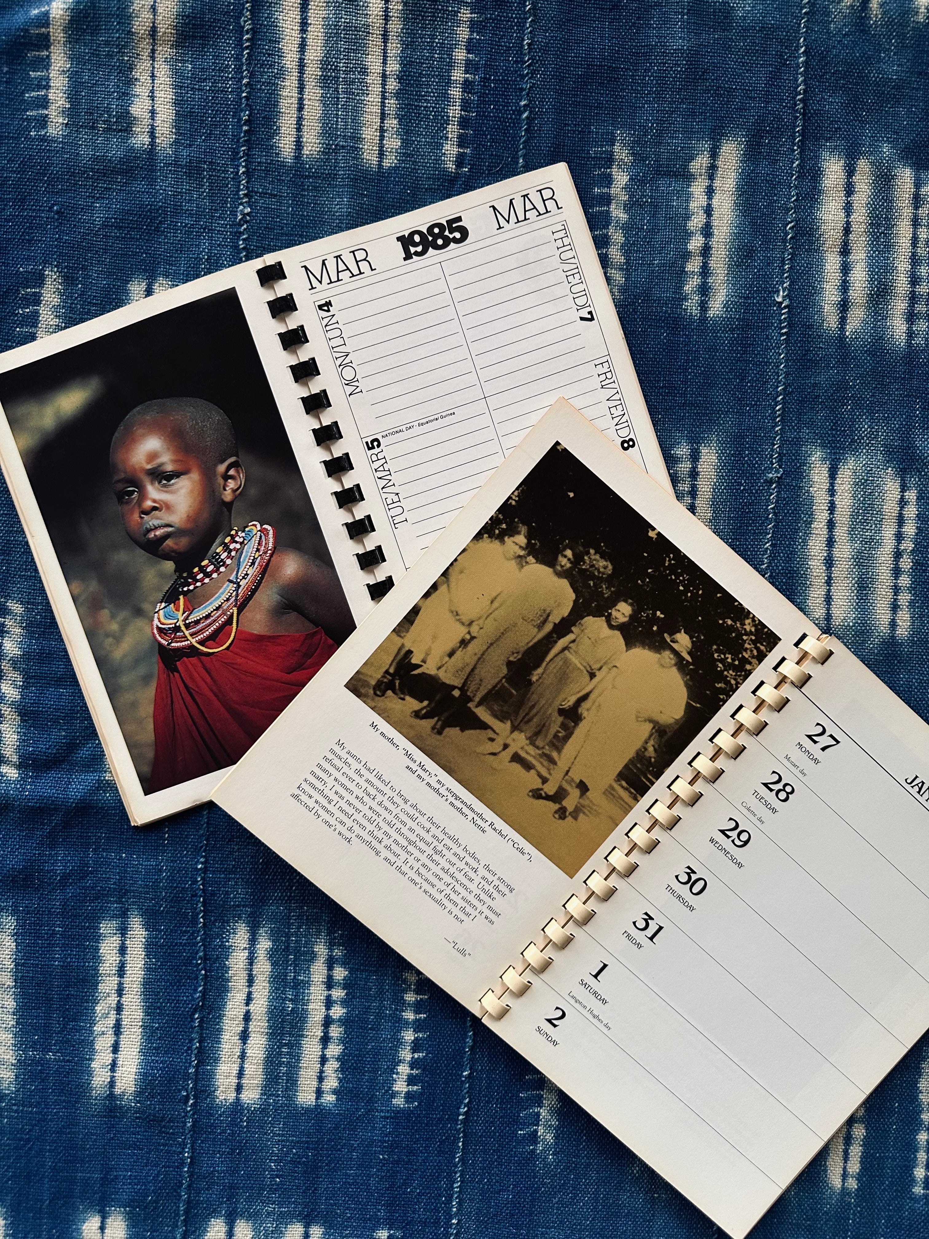Vintage Alice Walker & Africa Calendars (Please Select)