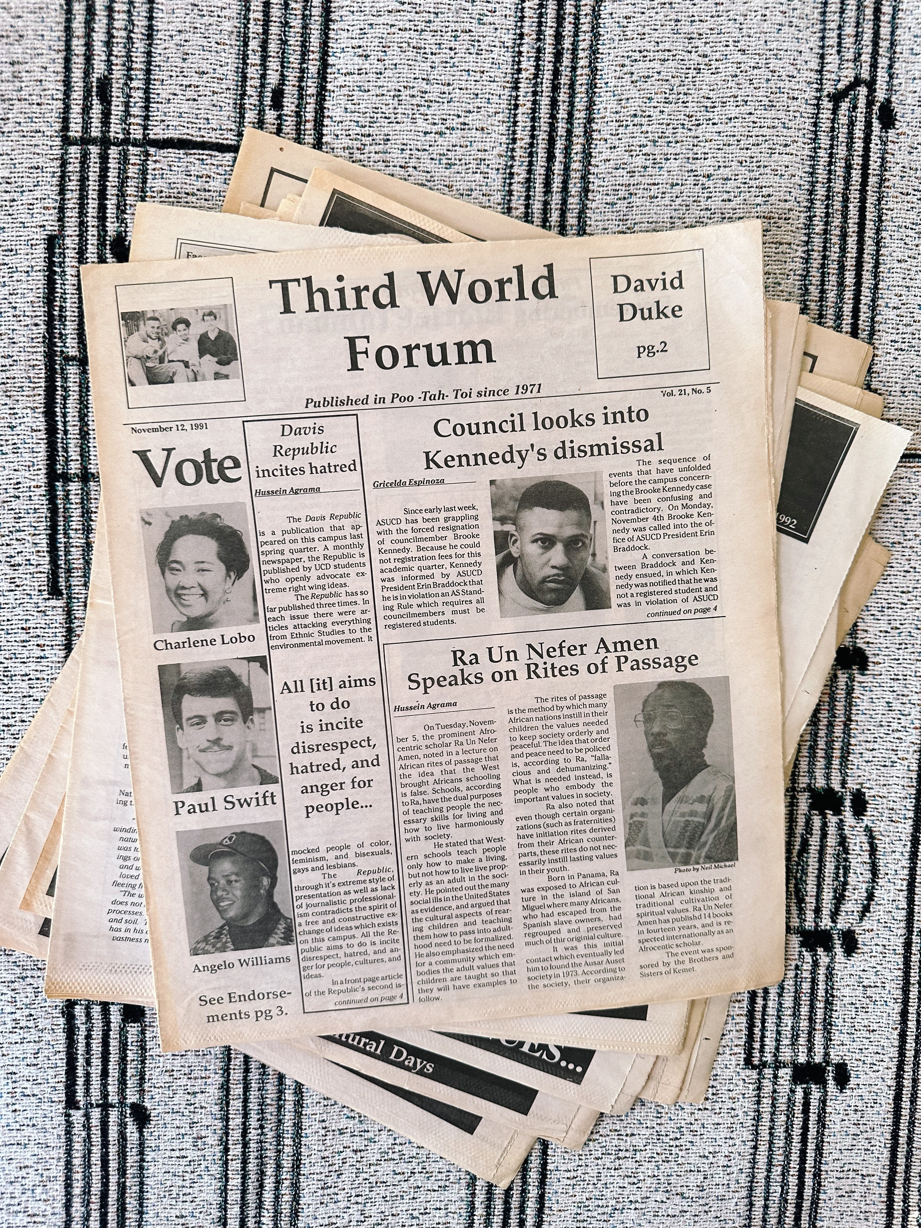 Vintage Third World Forum Newspapers //1990’s Issues (Please Select)