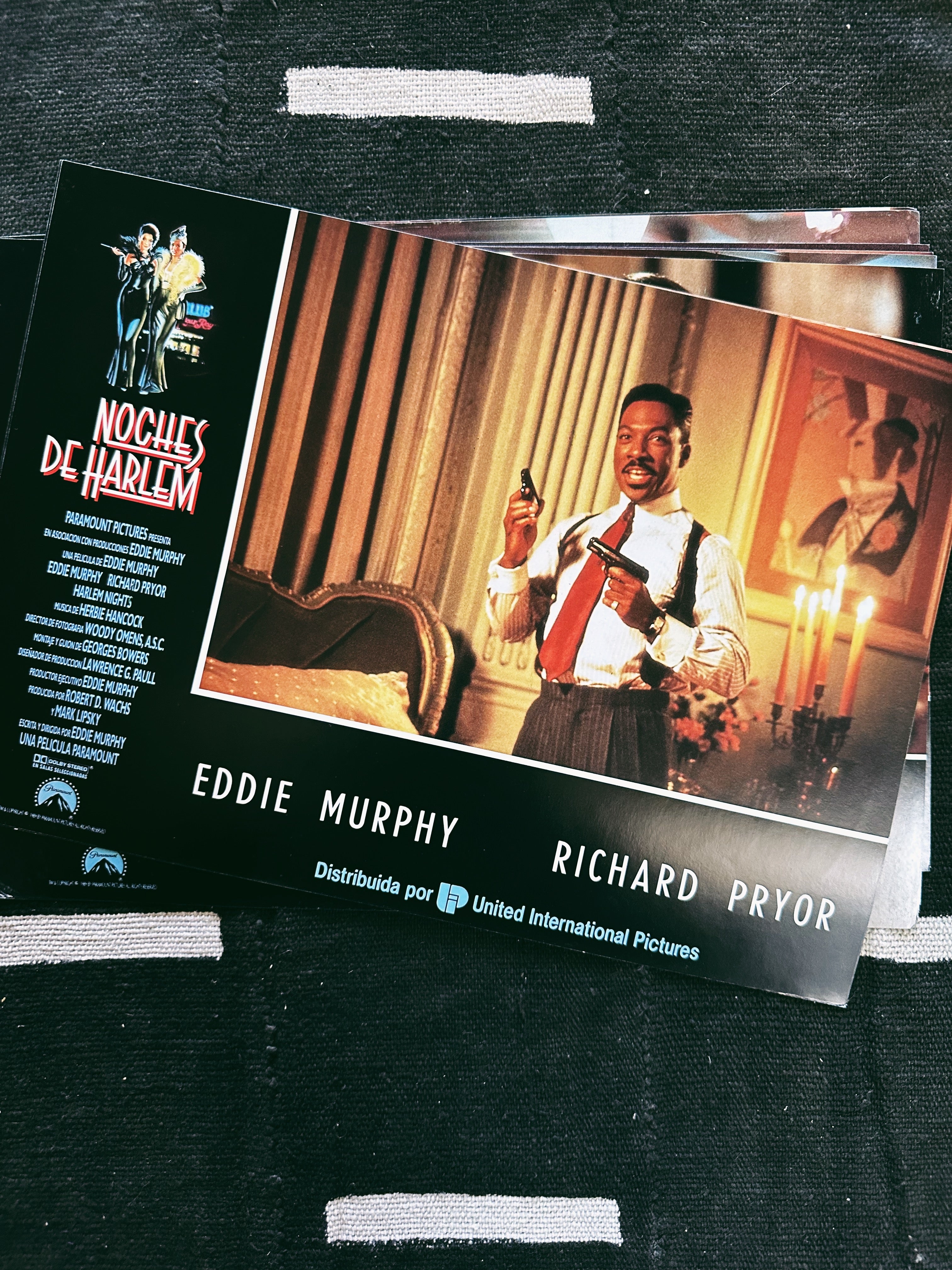 Vintage “Harlem Nights " Promo Lobby Card Prints (Spanish, 1991)