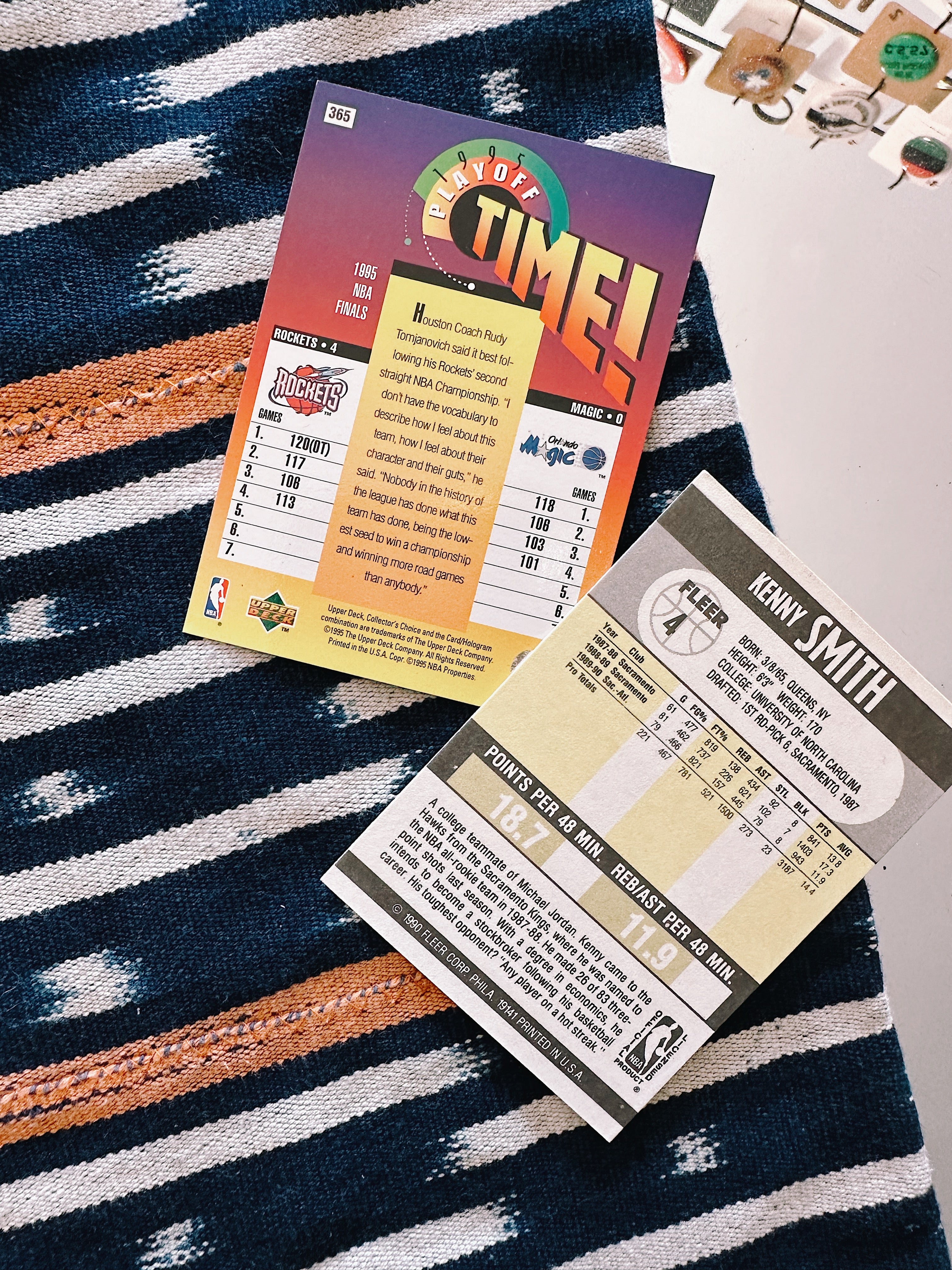 Vintage Trading Card Bundle// Kenny Smith