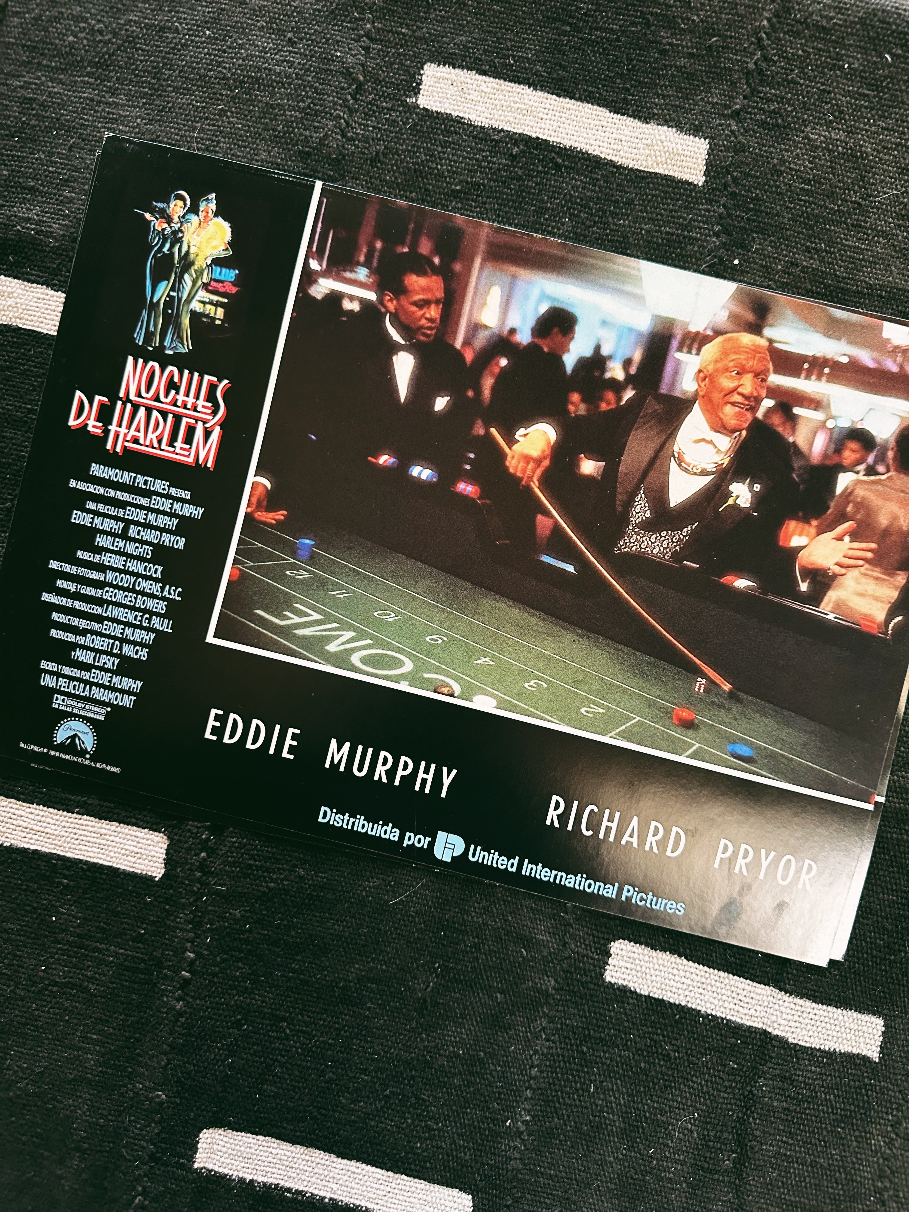 Vintage “Harlem Nights " Promo Lobby Card Prints (Spanish, 1991)