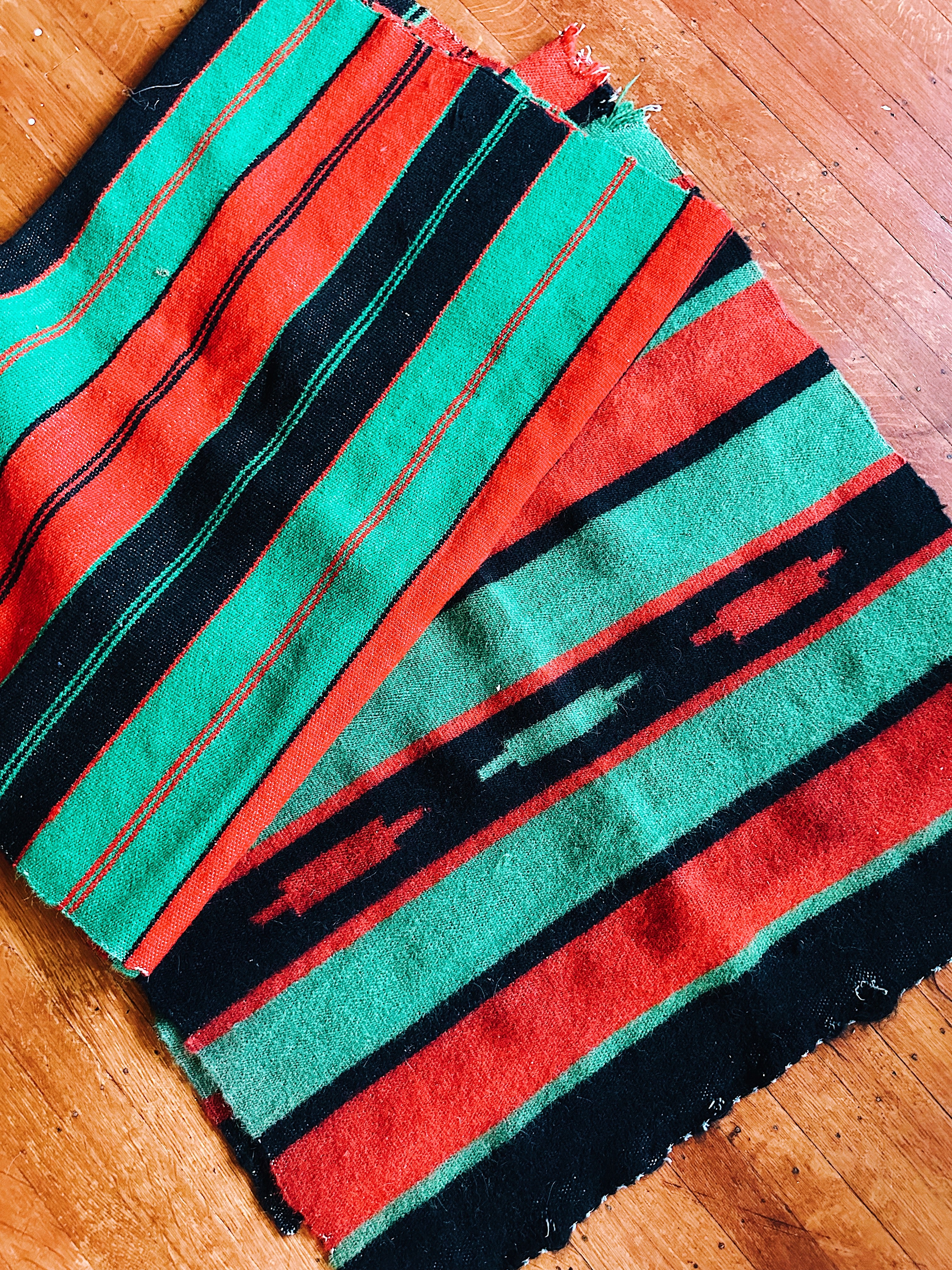 Vintage Woven Wool Central American Textile/Horse Blanket (1970’s) (Please Select)