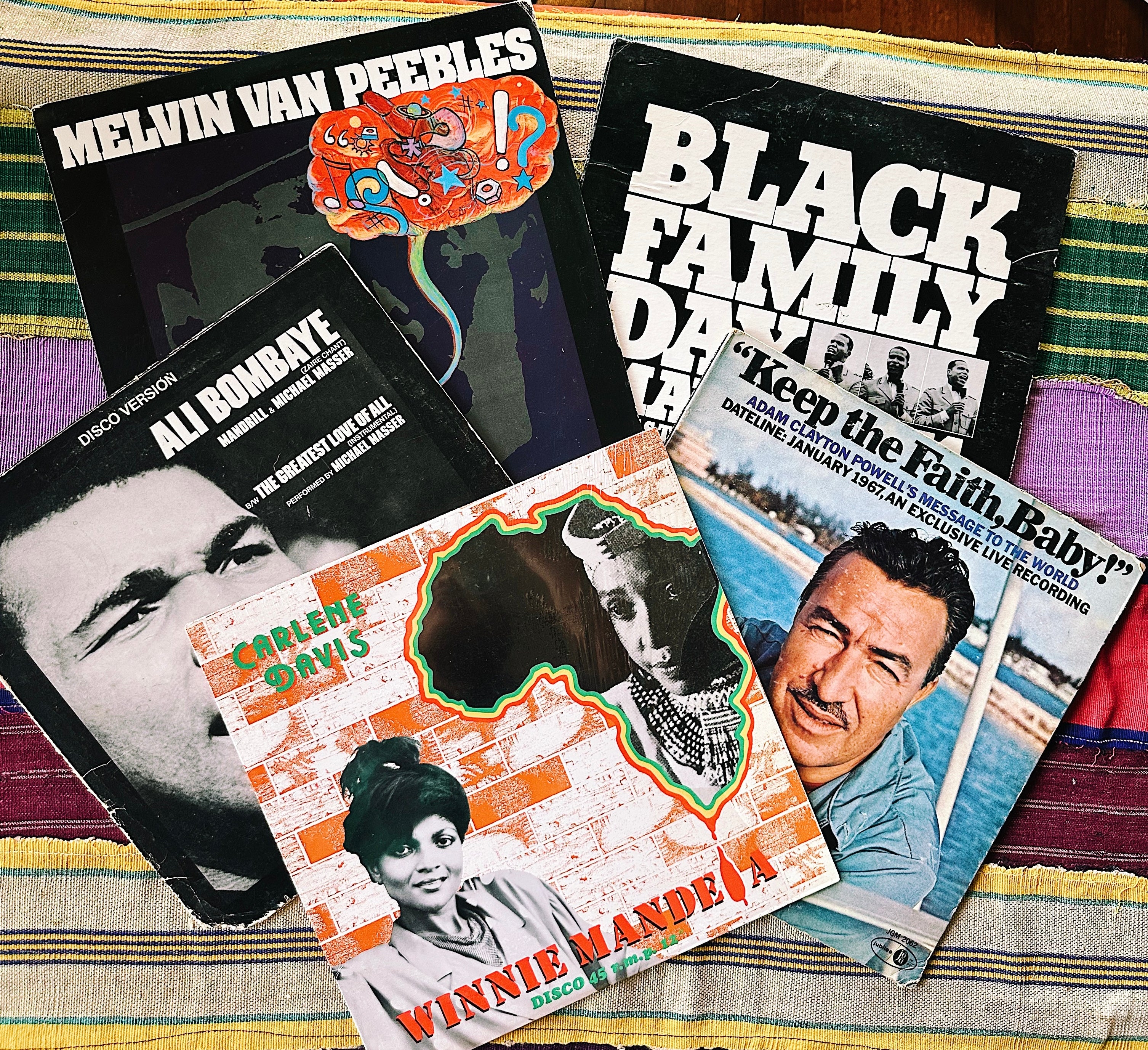 Vintage Assorted Black Power Vinyl Records (Please Select)