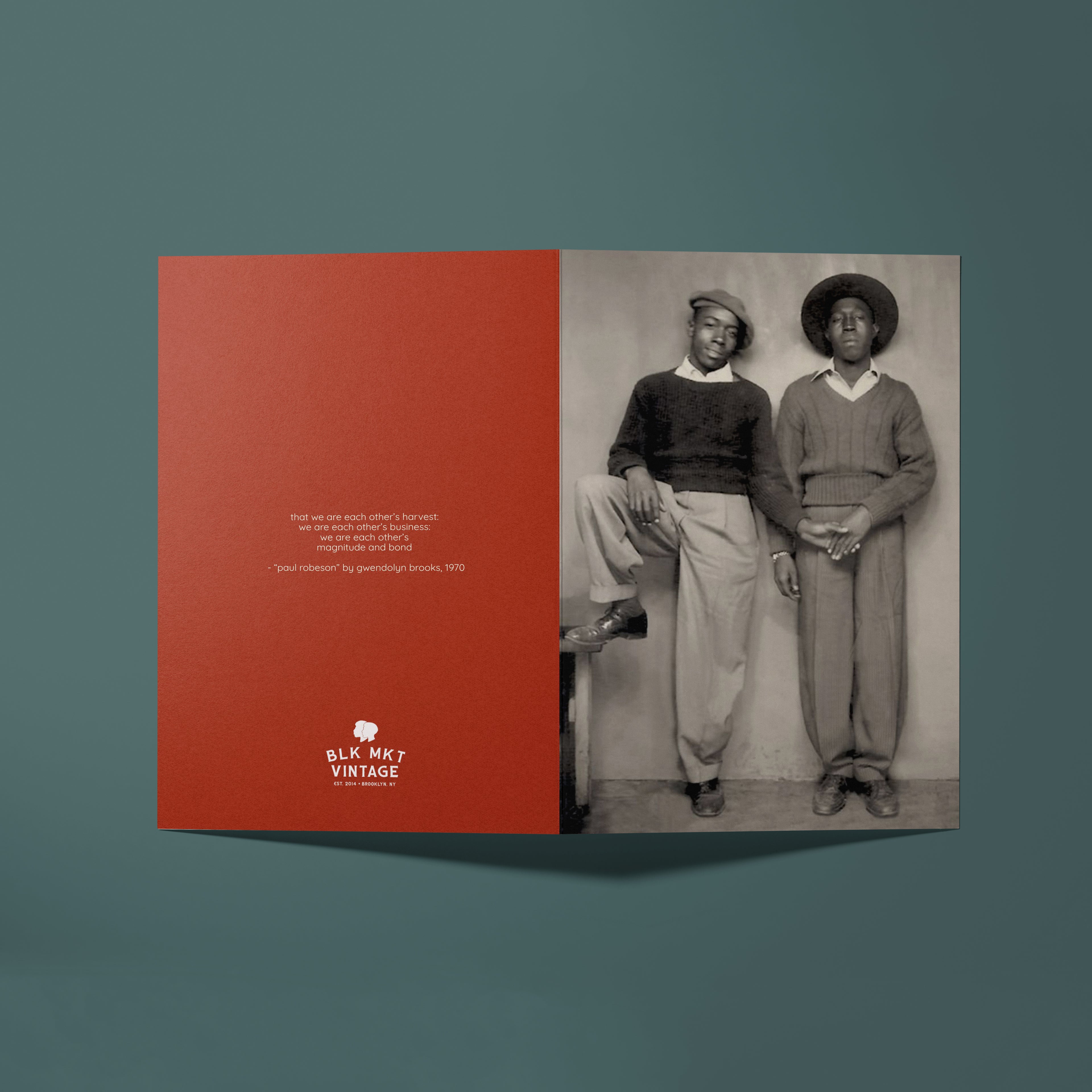 "Magnitude & Bond" Blk Love Notes (Please Select)