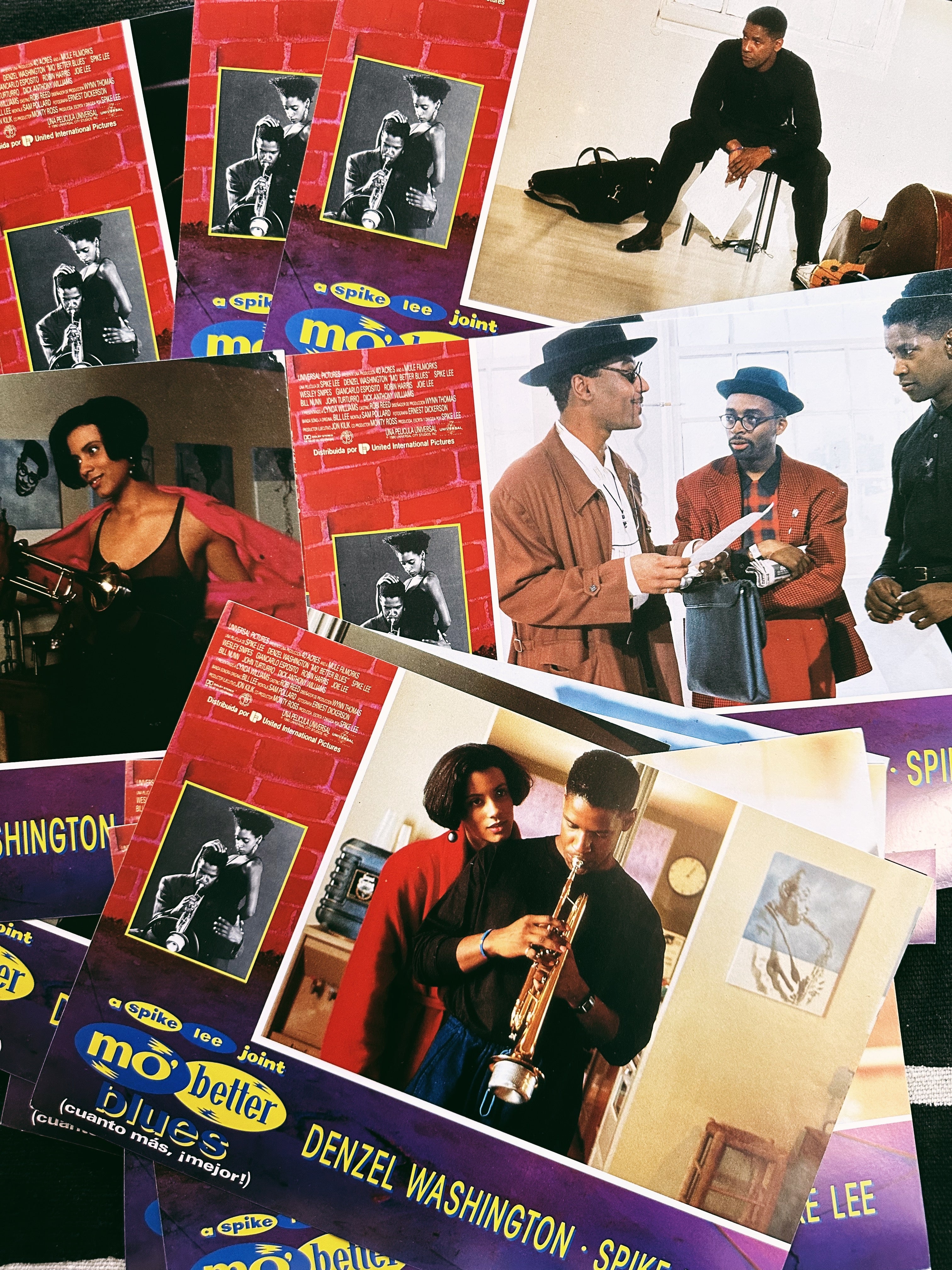 Vintage Spike Lee "Mo Better Blues” Promotional Lobby Prints (Spanish, 1990)