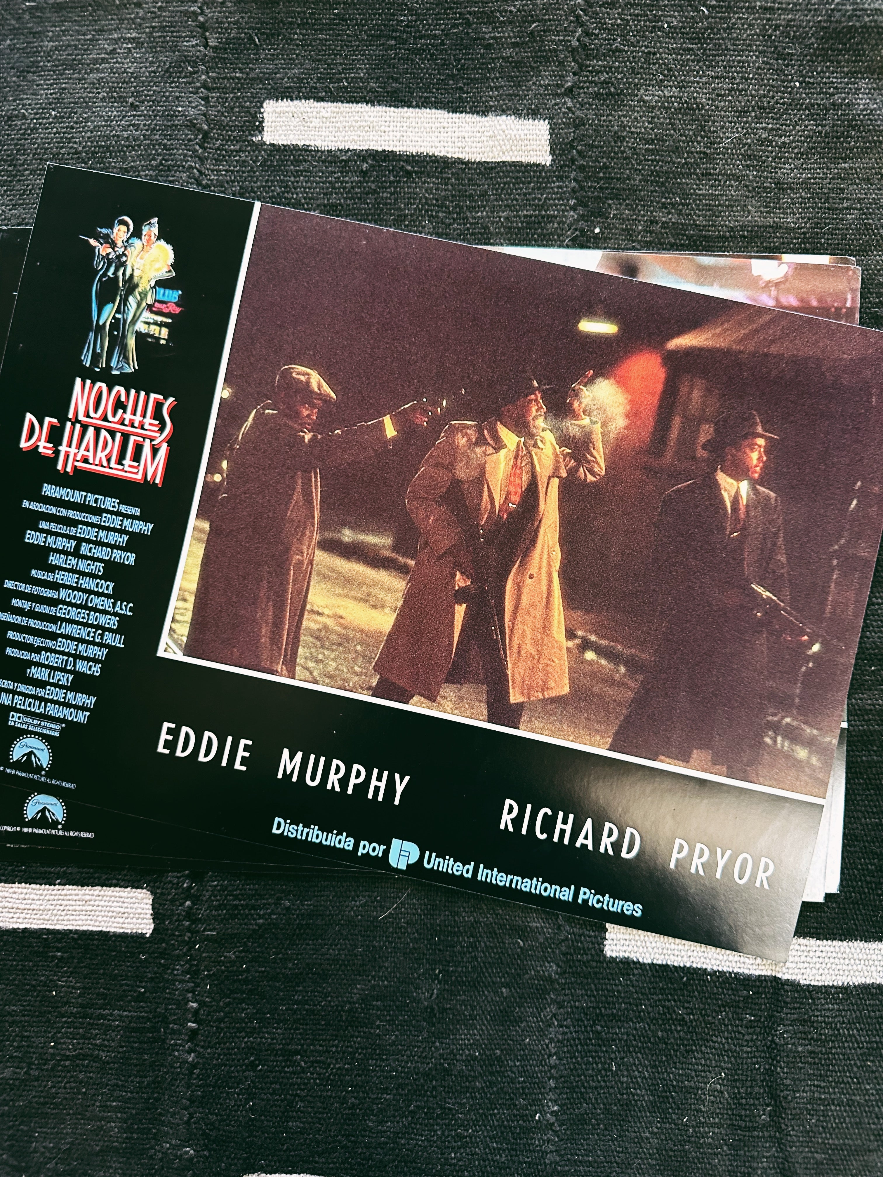 Vintage “Harlem Nights " Promo Lobby Card Prints (Spanish, 1991)