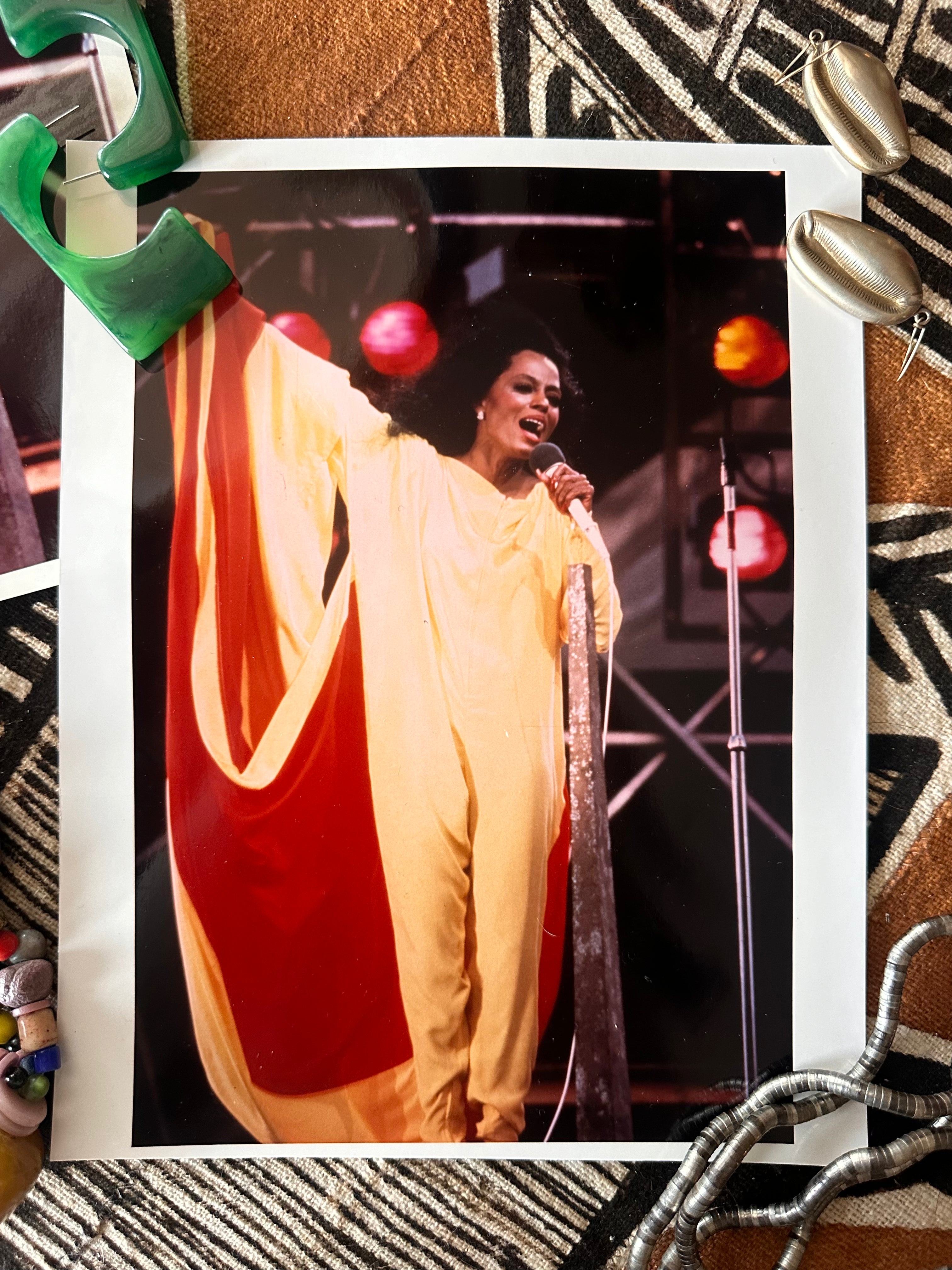 Vintage Diana Ross Concert Photographs (NYC, 1983)