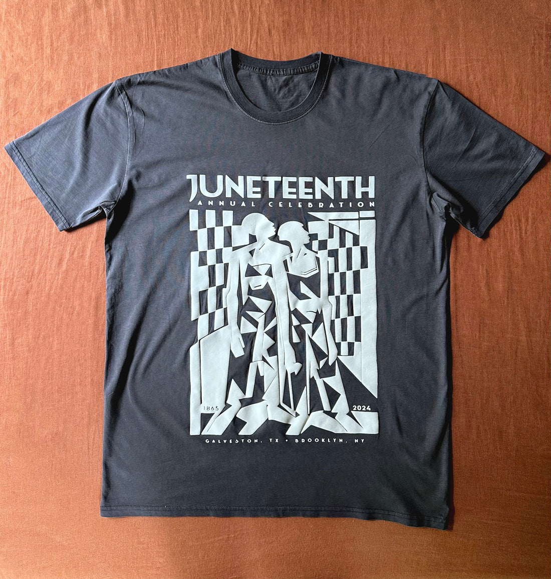 Juneteenth 2024 Annual Celebration T-Shirt in Faded Black (Pre-Order)