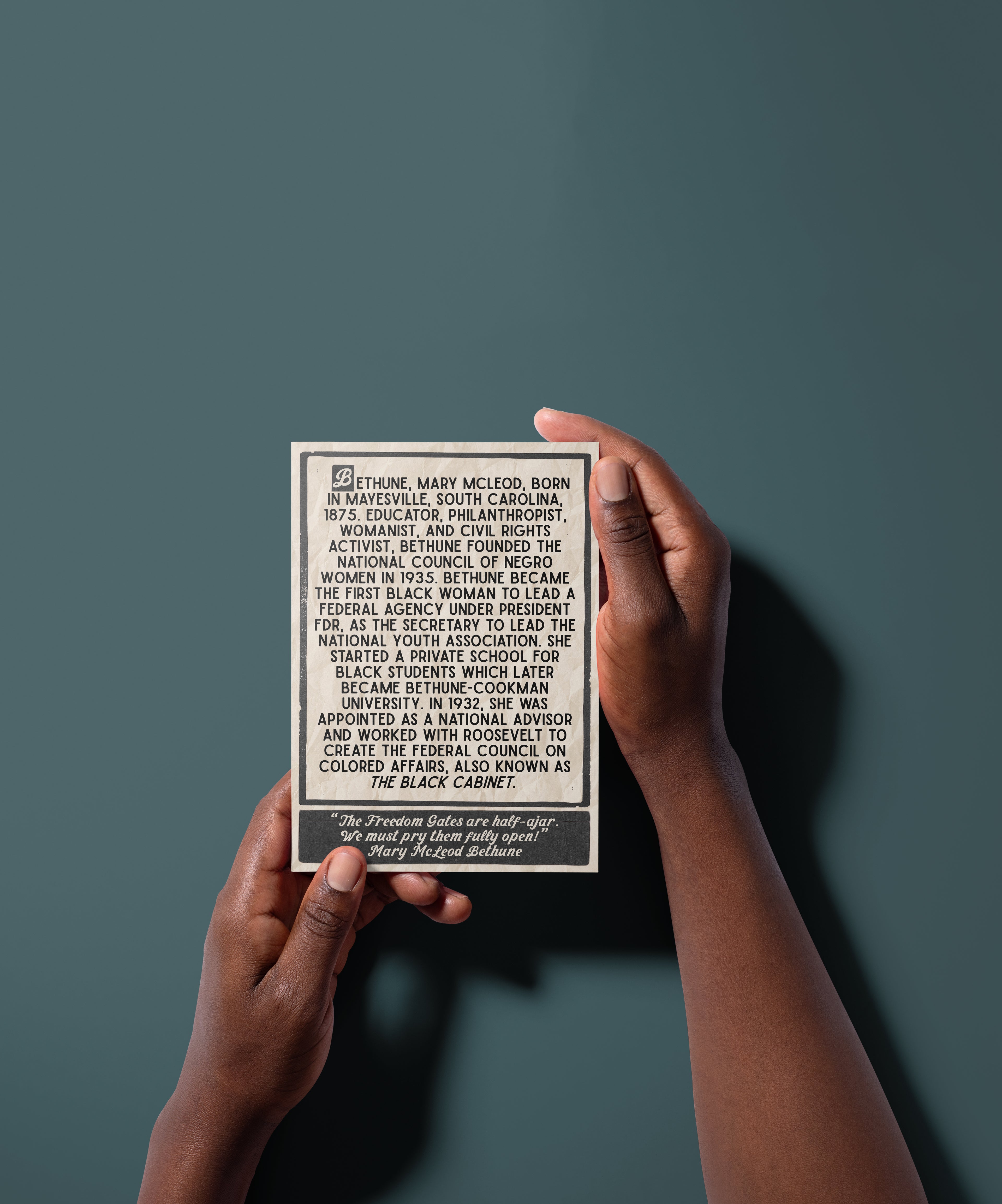 ABC’s of Great Negroes Flashcards (1933) -- Full Set