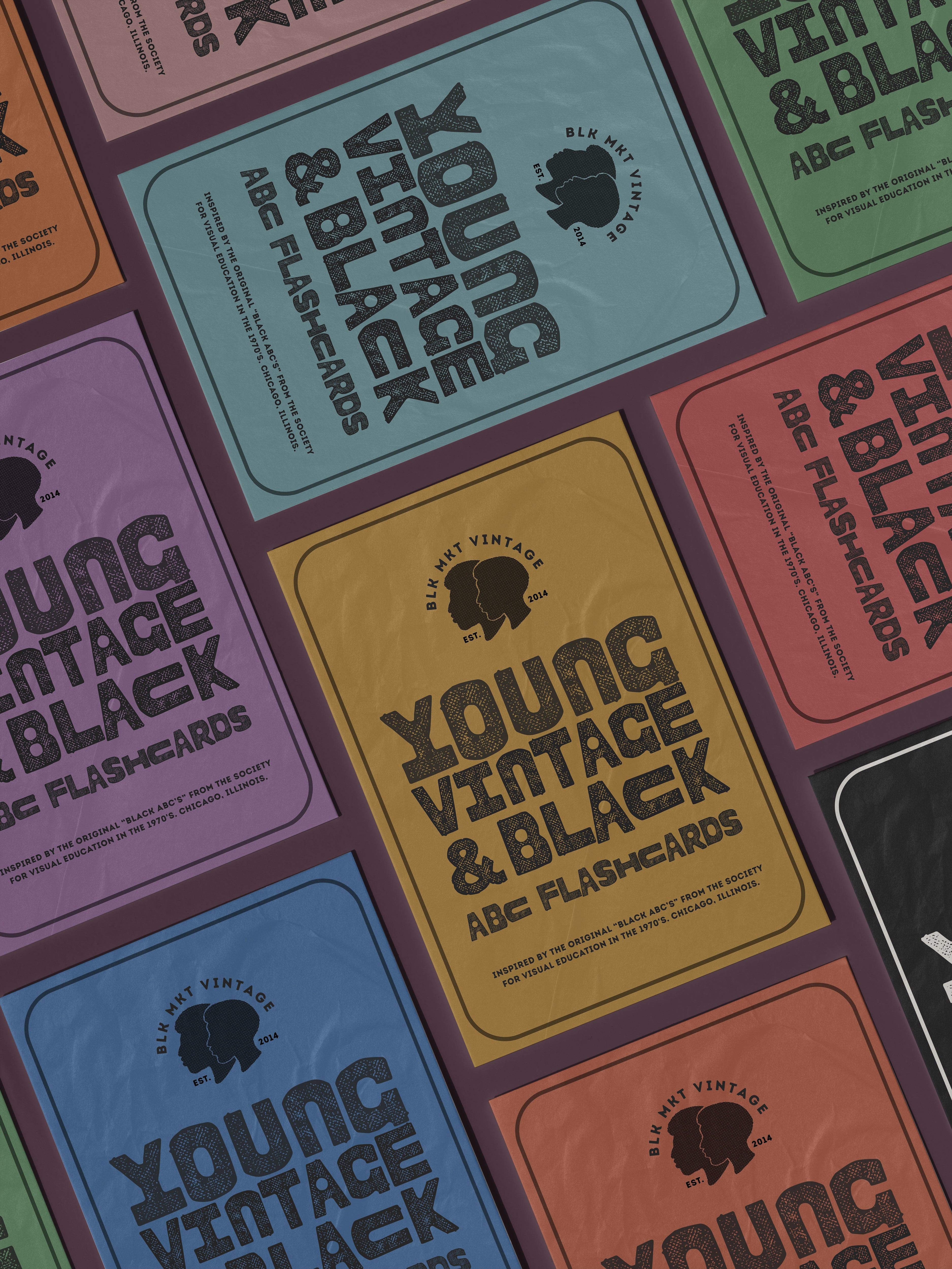 Young, Vintage & Black Flashcard -- Full Set of 26 (Pre-Order)