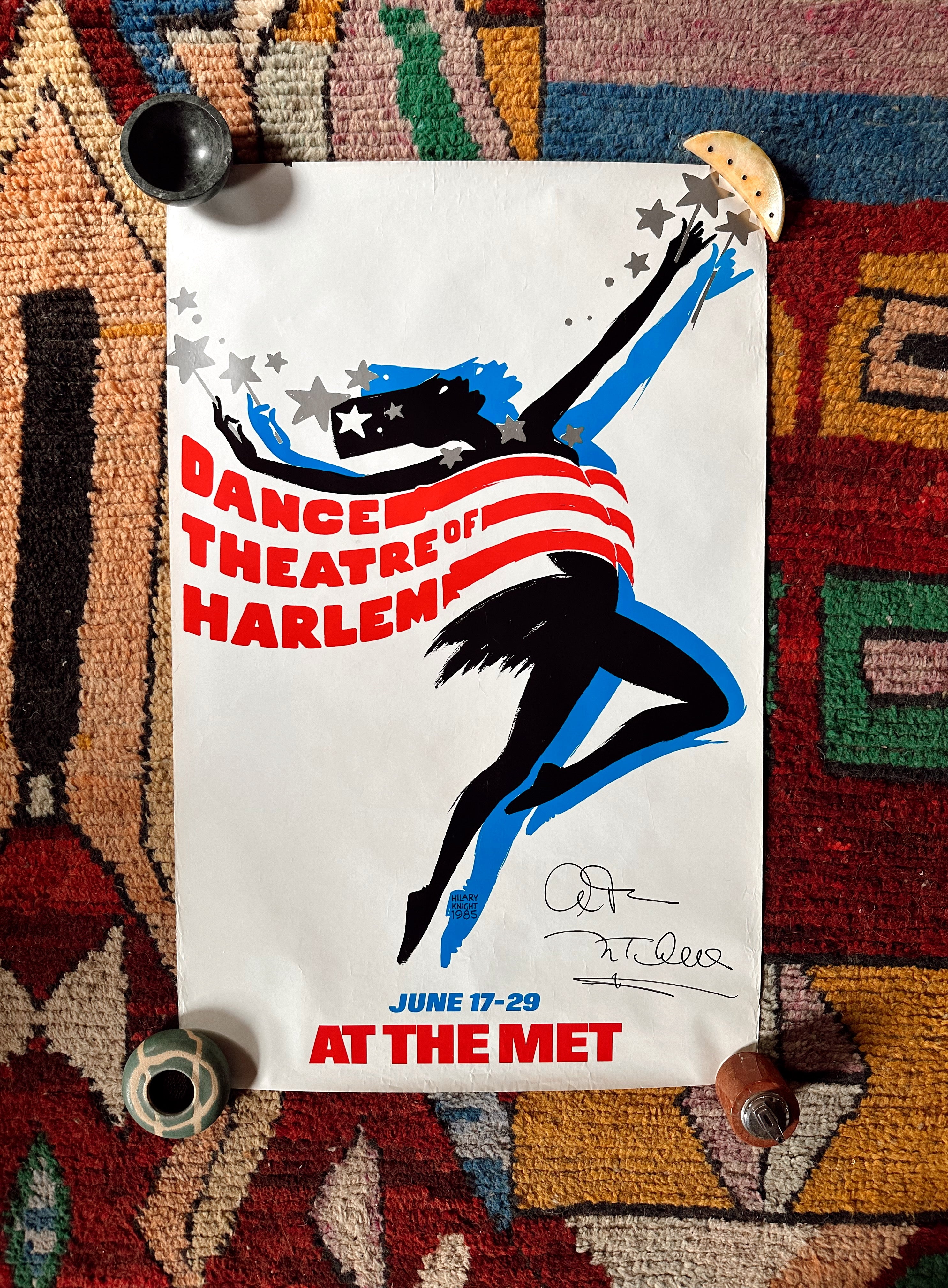 Vintage SIGNED Rare Dance Theatre of Harlem Poster (1985)