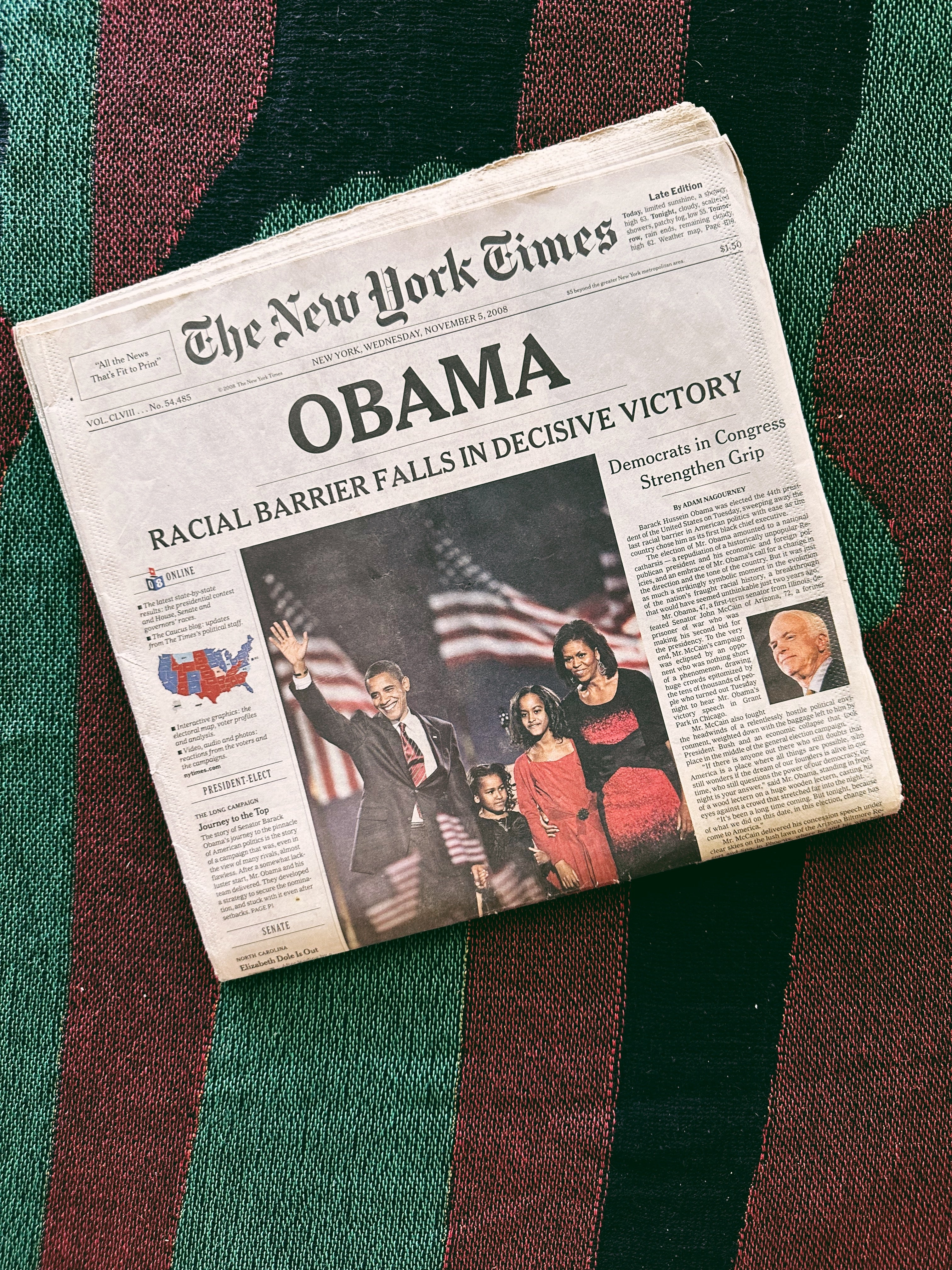 Vintage Assorted Barack Obama Newspapers (Please Select)