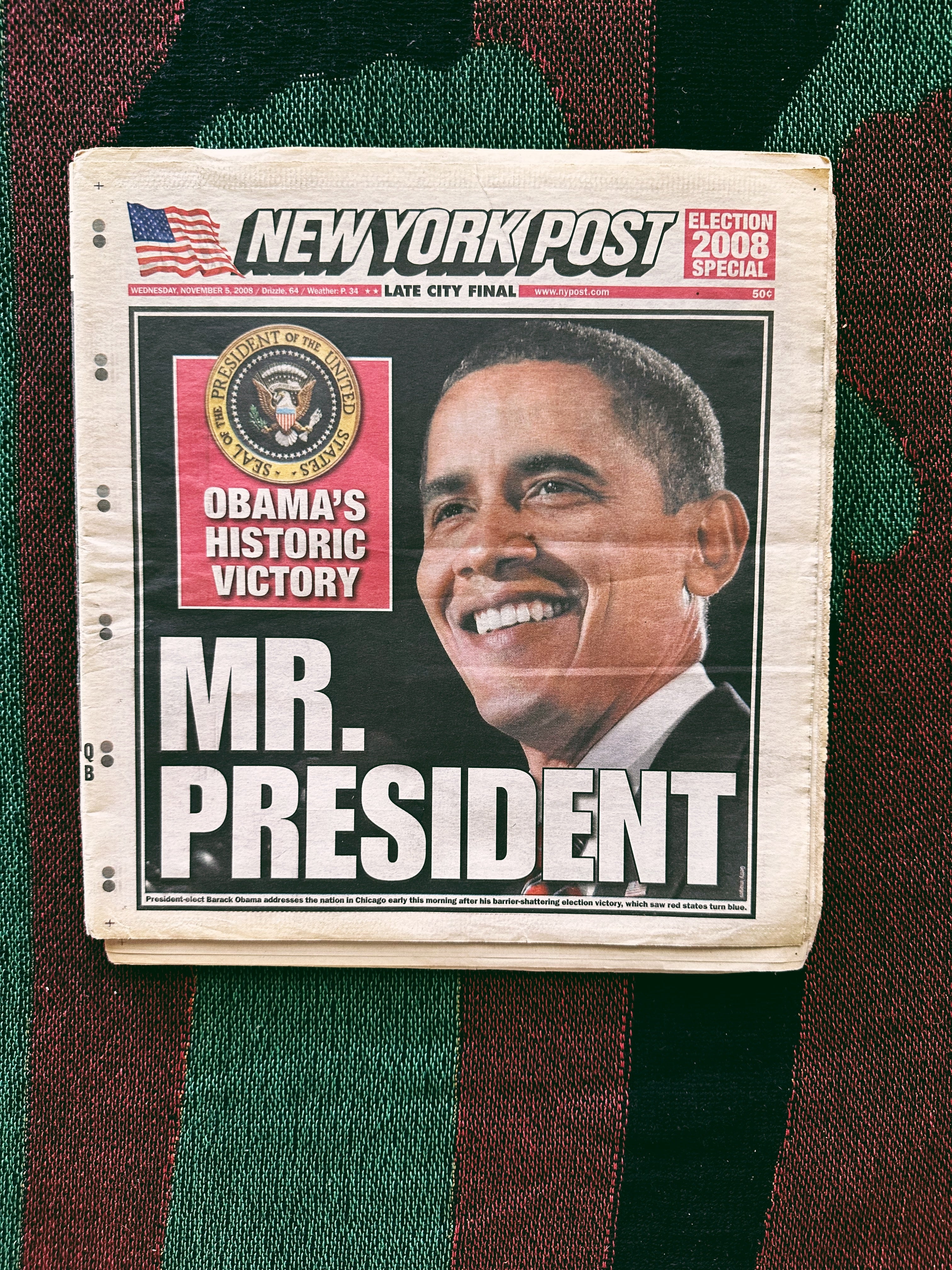 Vintage Assorted Barack Obama Newspapers (Please Select)