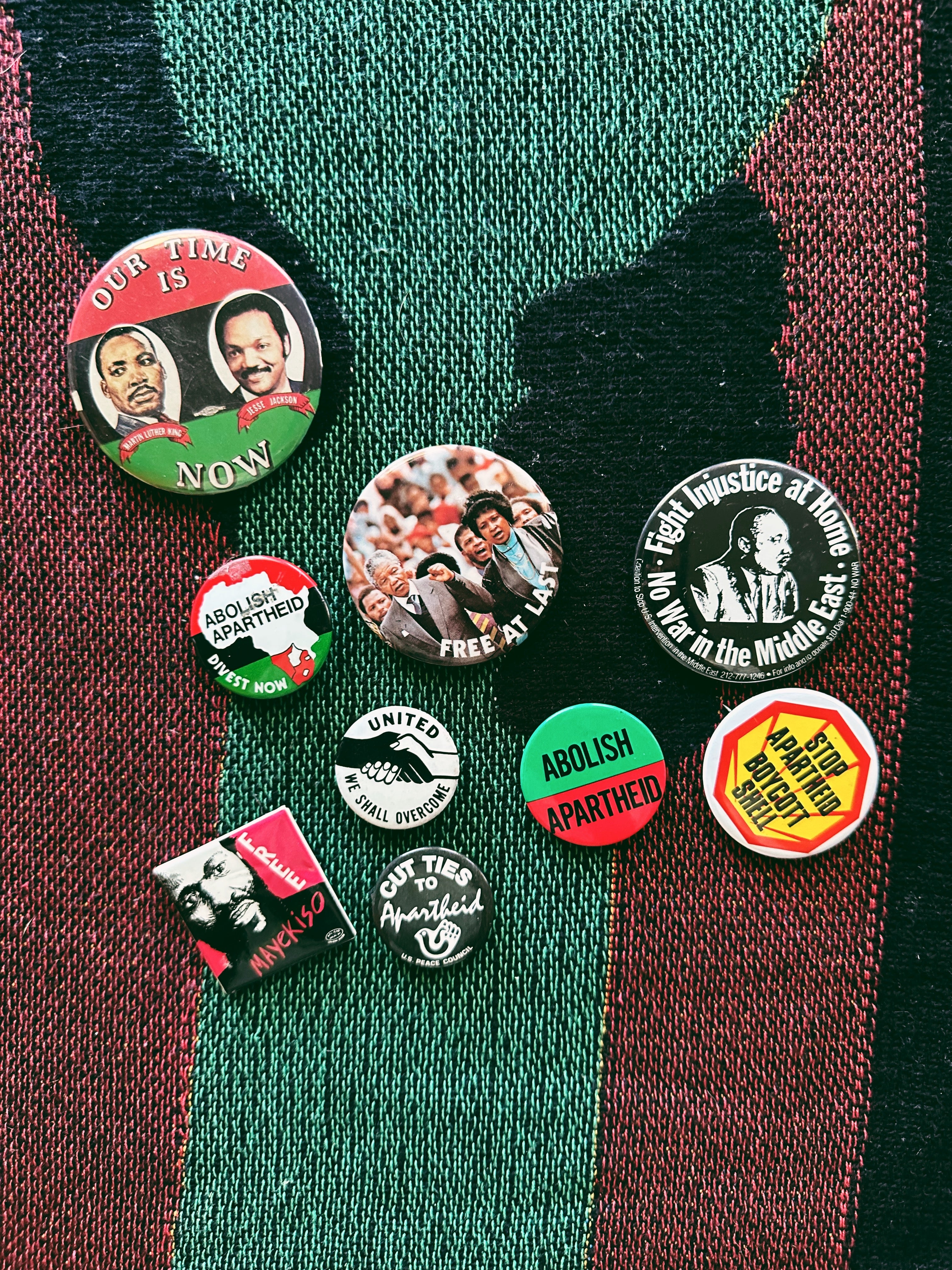 Vintage Afro-Liberation Political Pins (Please Select)
