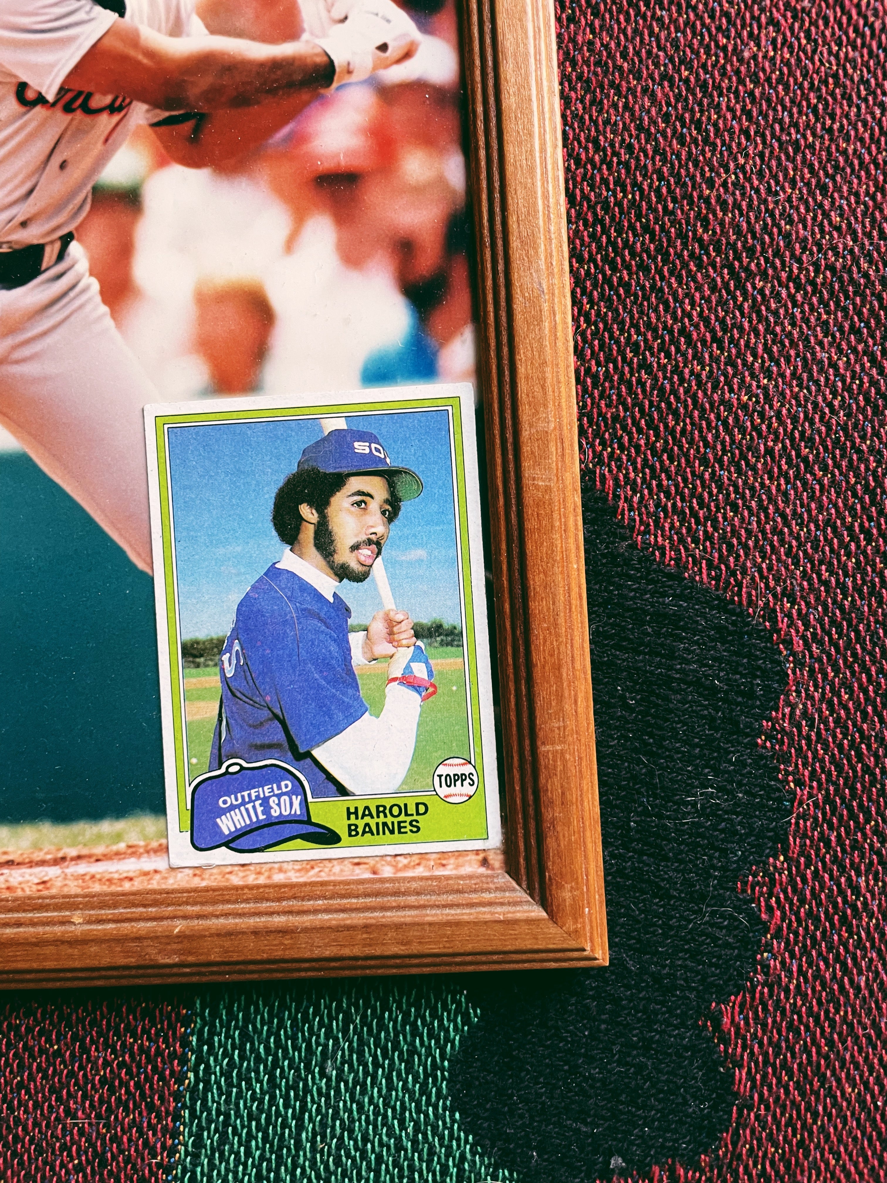 Vintage SIGNED Harold Baines Photograph