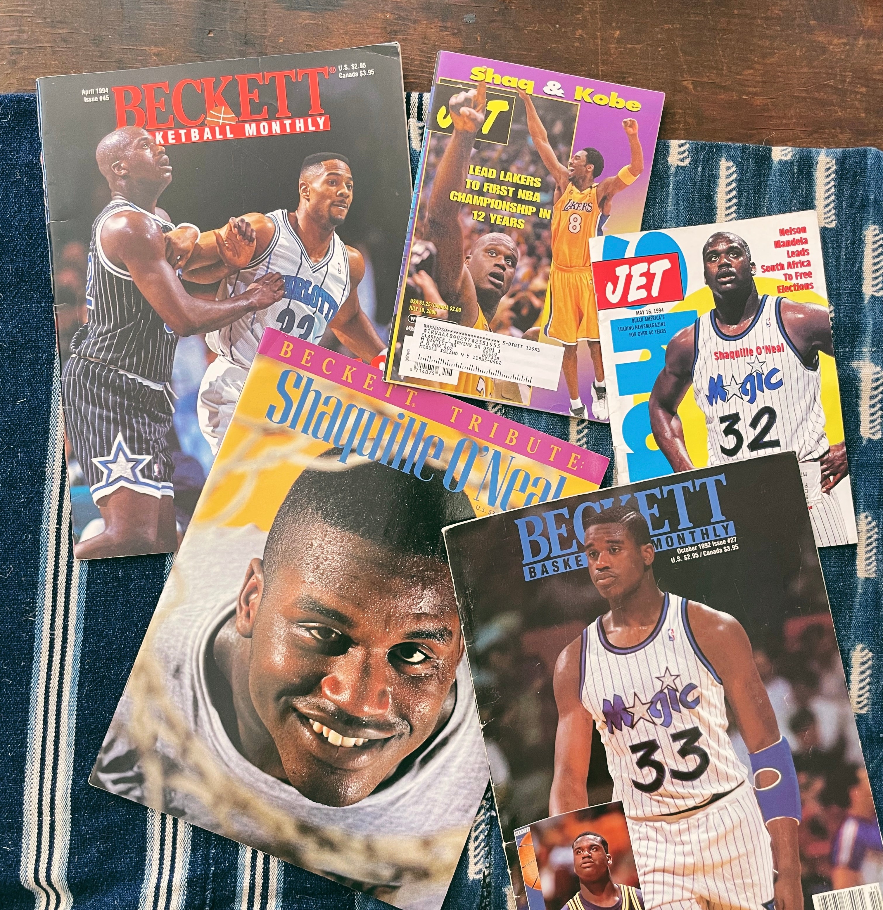 Vintage Assorted Shaquille O’Neal Magazines (Please Select)