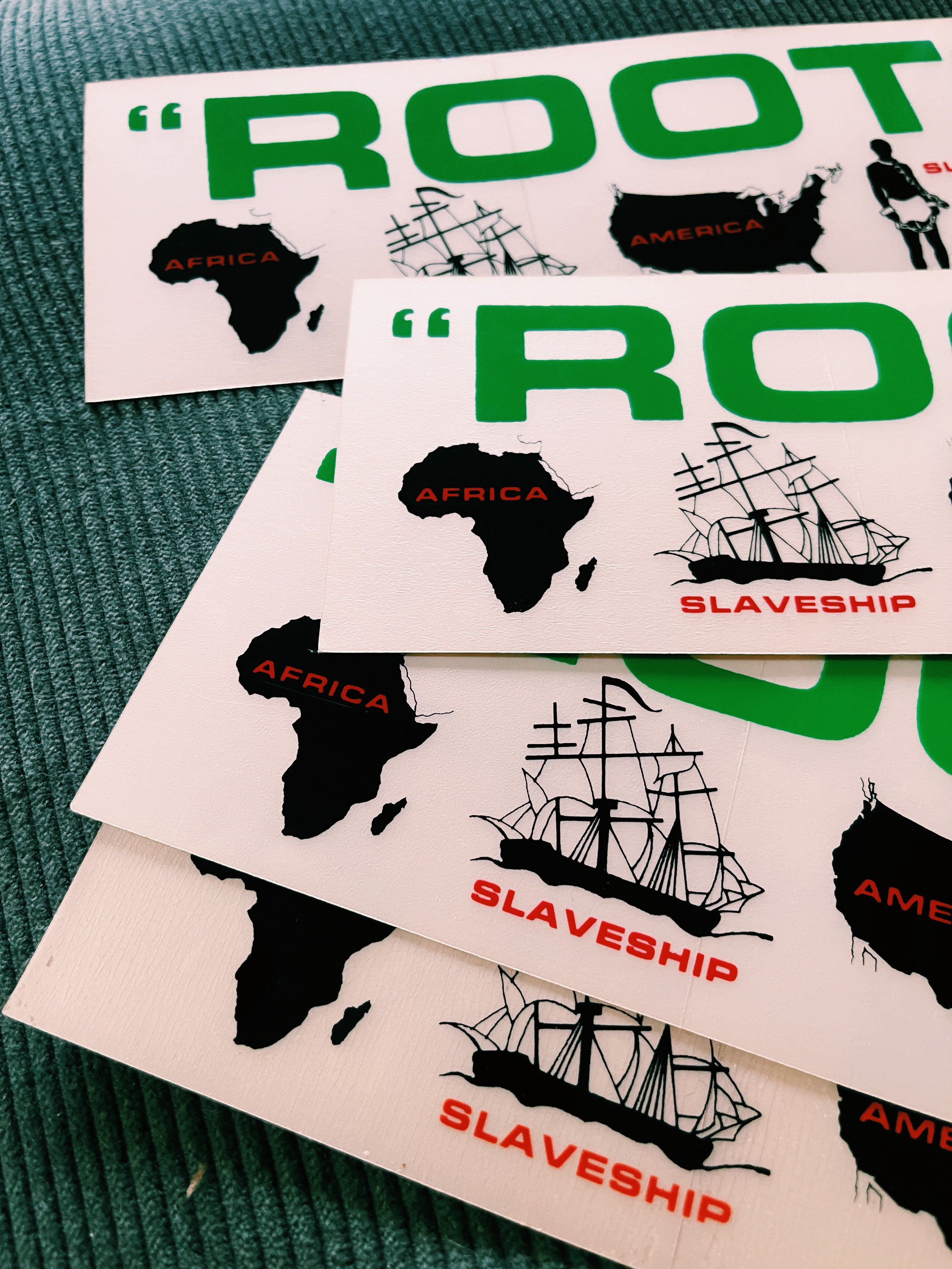 Vintage "Roots" Bumper Sticker (1977)