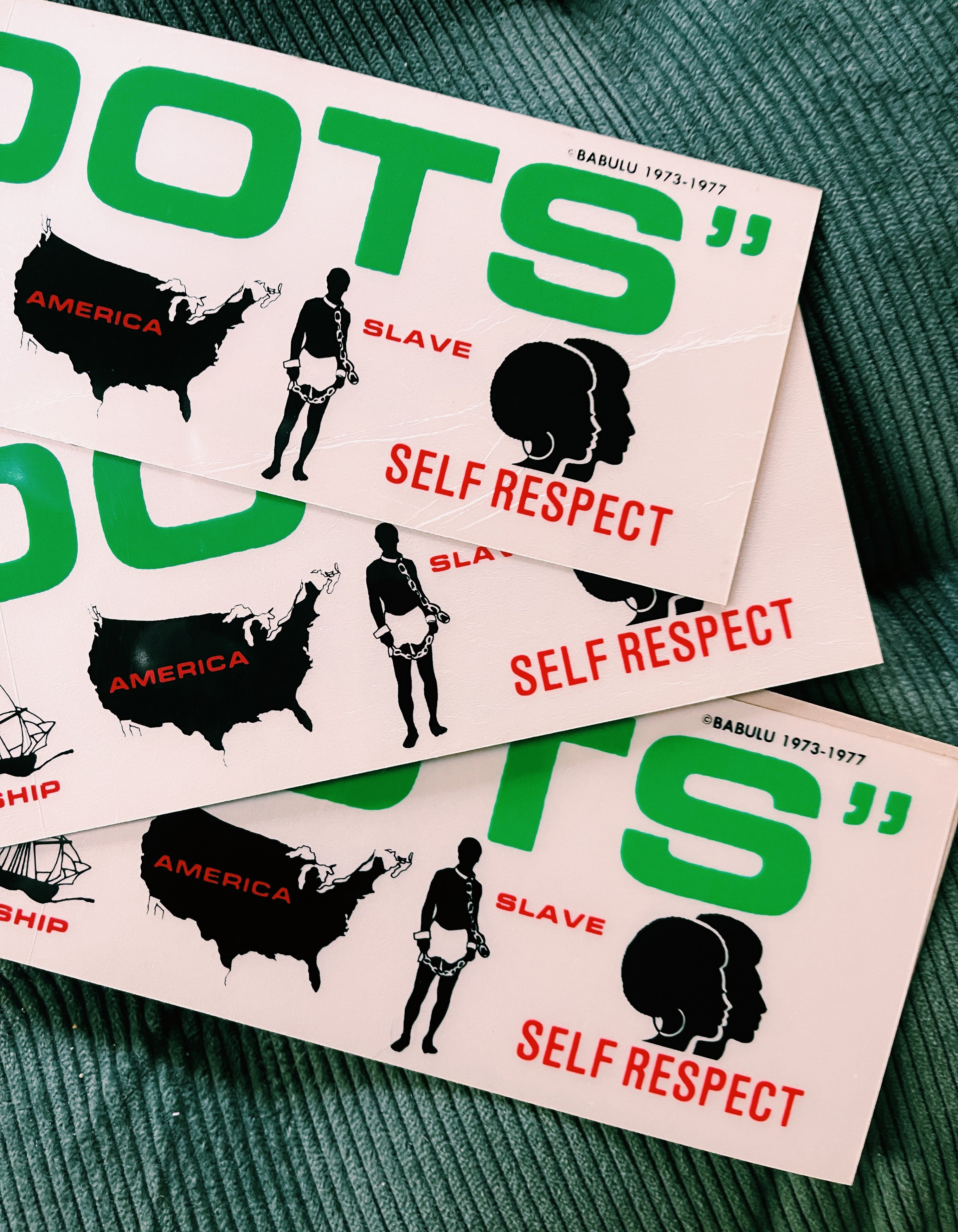 Vintage "Roots" Bumper Sticker (1977)