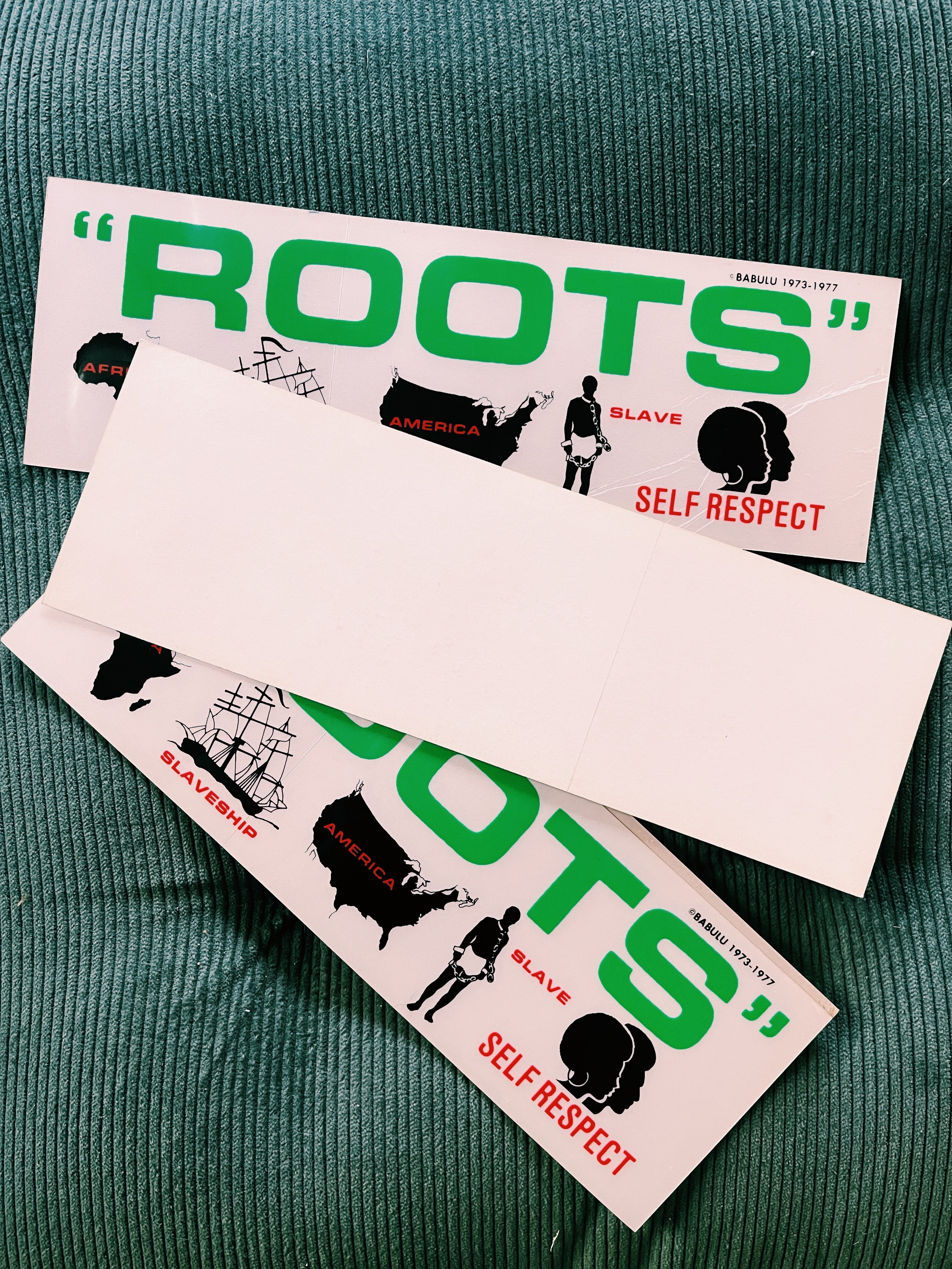 Vintage "Roots" Bumper Sticker (1977)