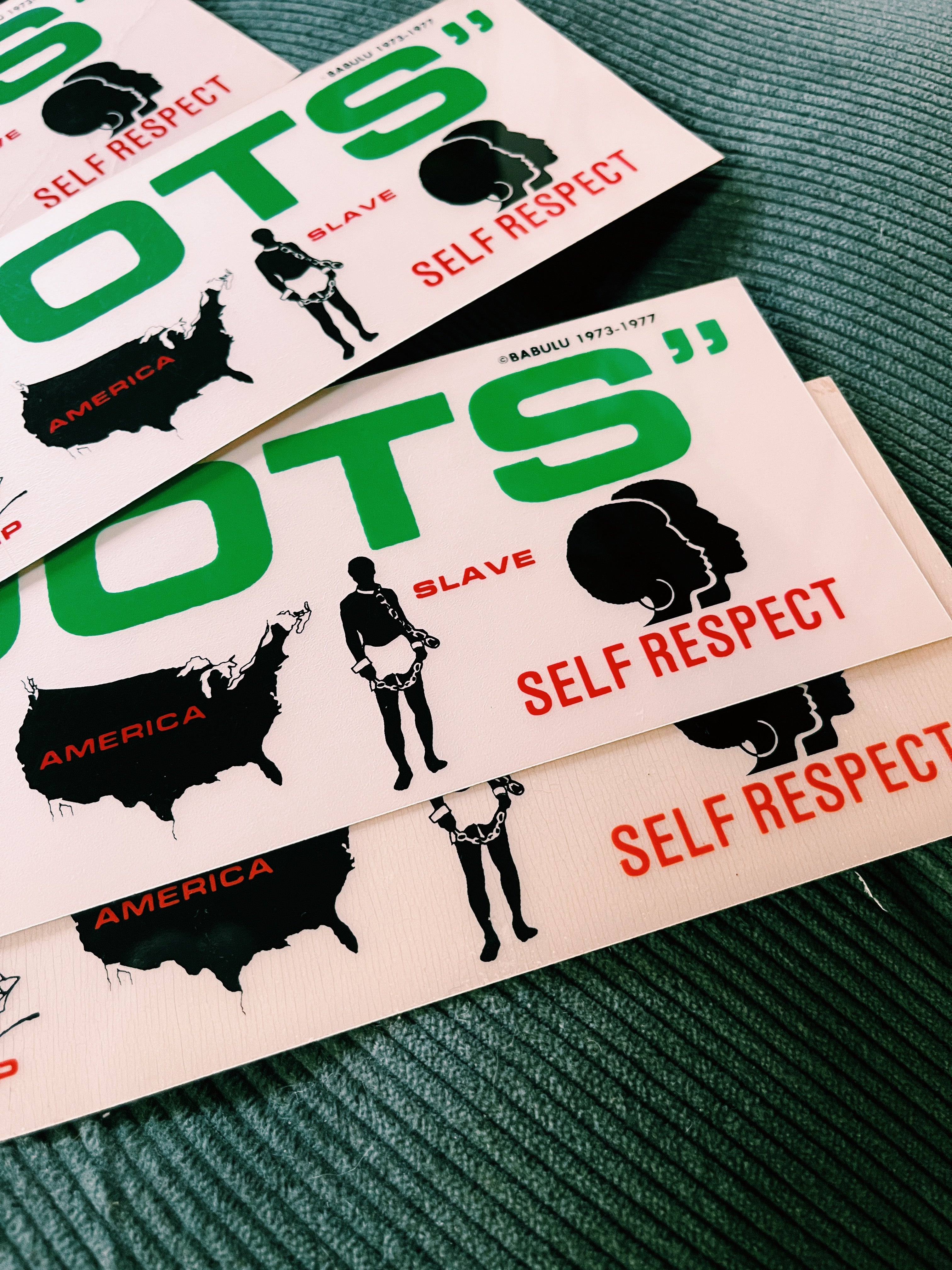 Vintage "Roots" Bumper Sticker (1977)