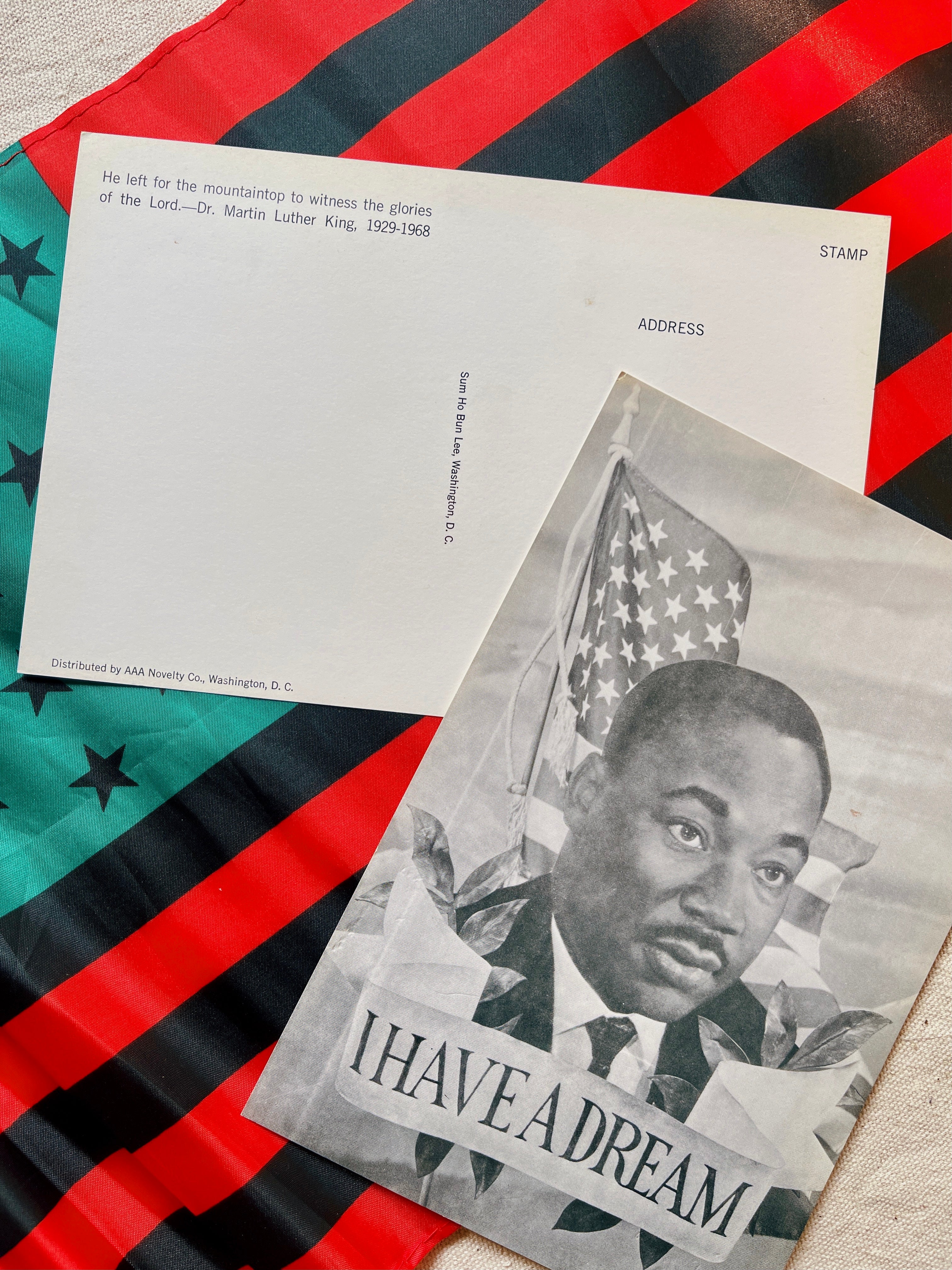 Vintage Dr. Martin Luther King Memorial Large Format Postcard (1968)