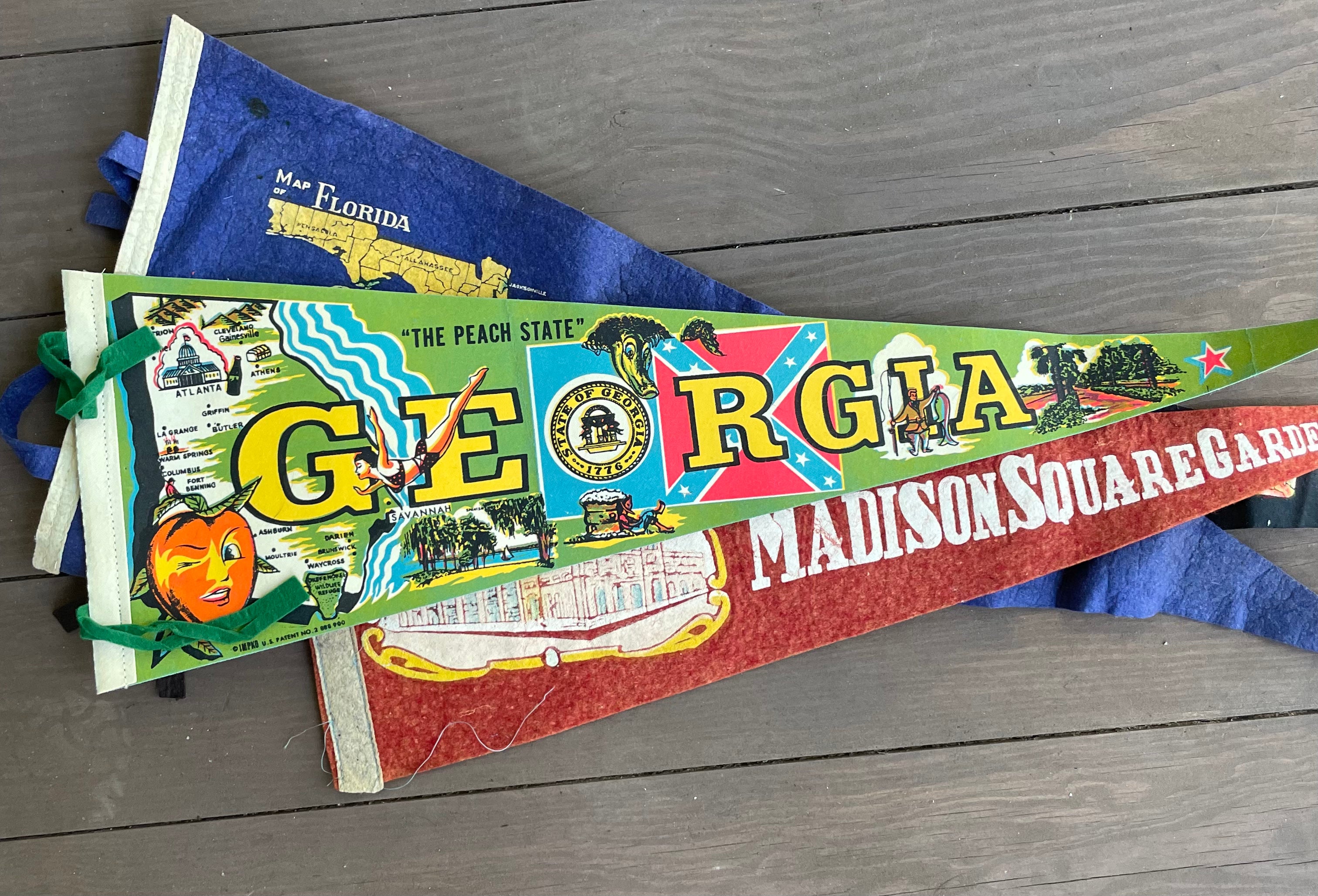 Vintage Travel/Souvenir Pennants (Please Select)