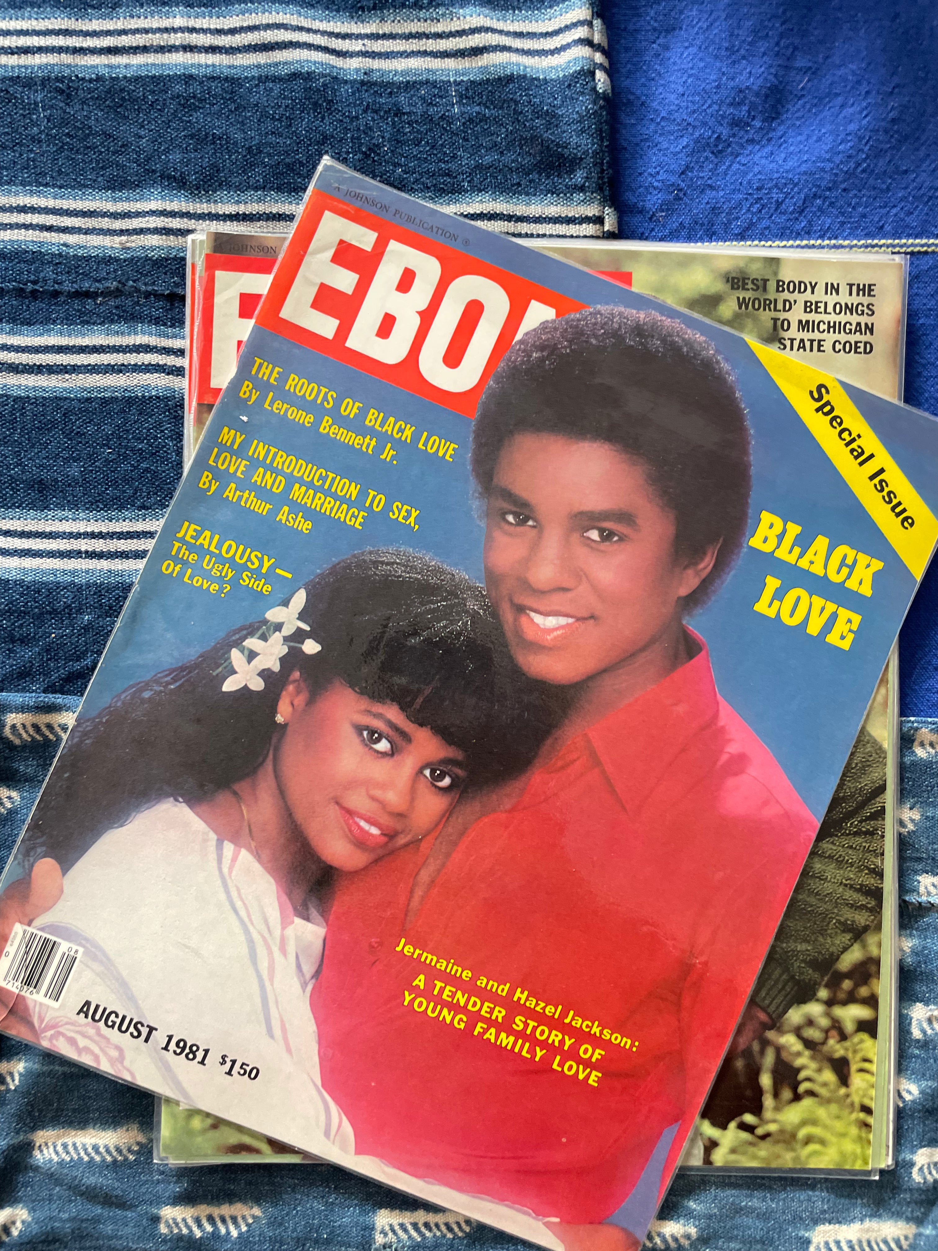 Vintage Ebony Magazine Laminated Cover (Please Select)