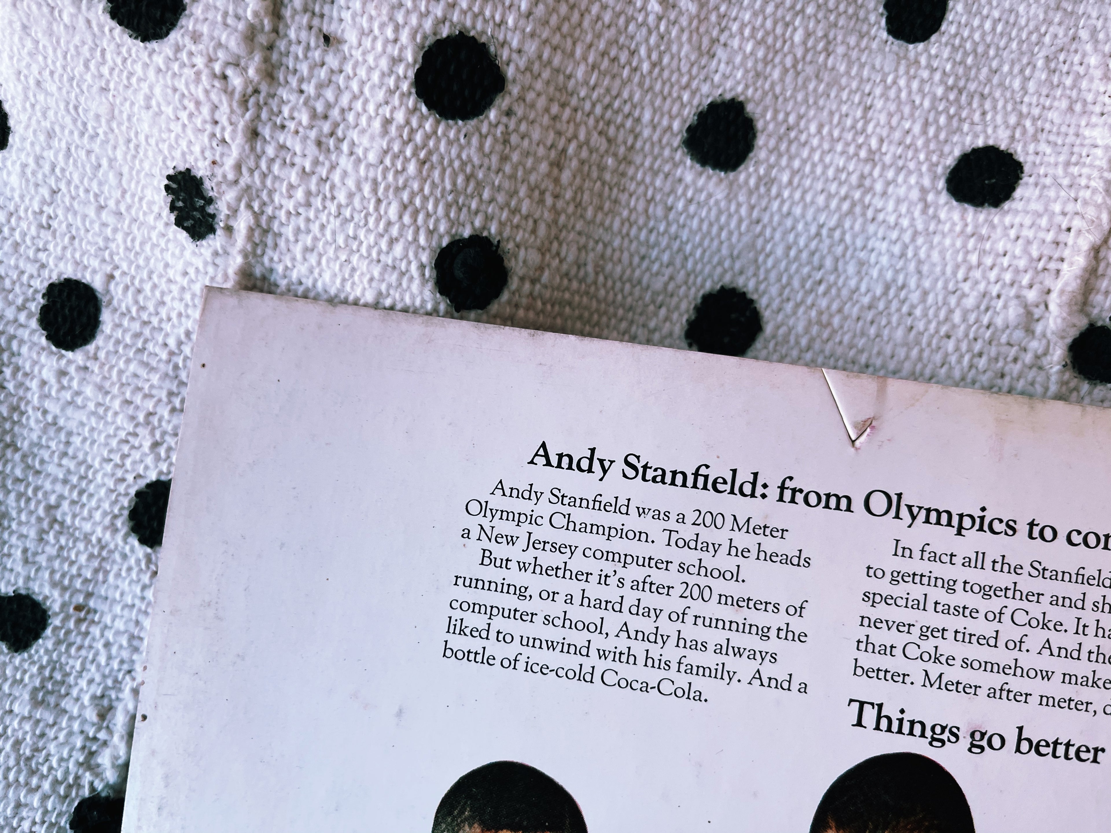 Vintage Rare Coca Cola Andy Stanfield Store Display/Sign (1960&