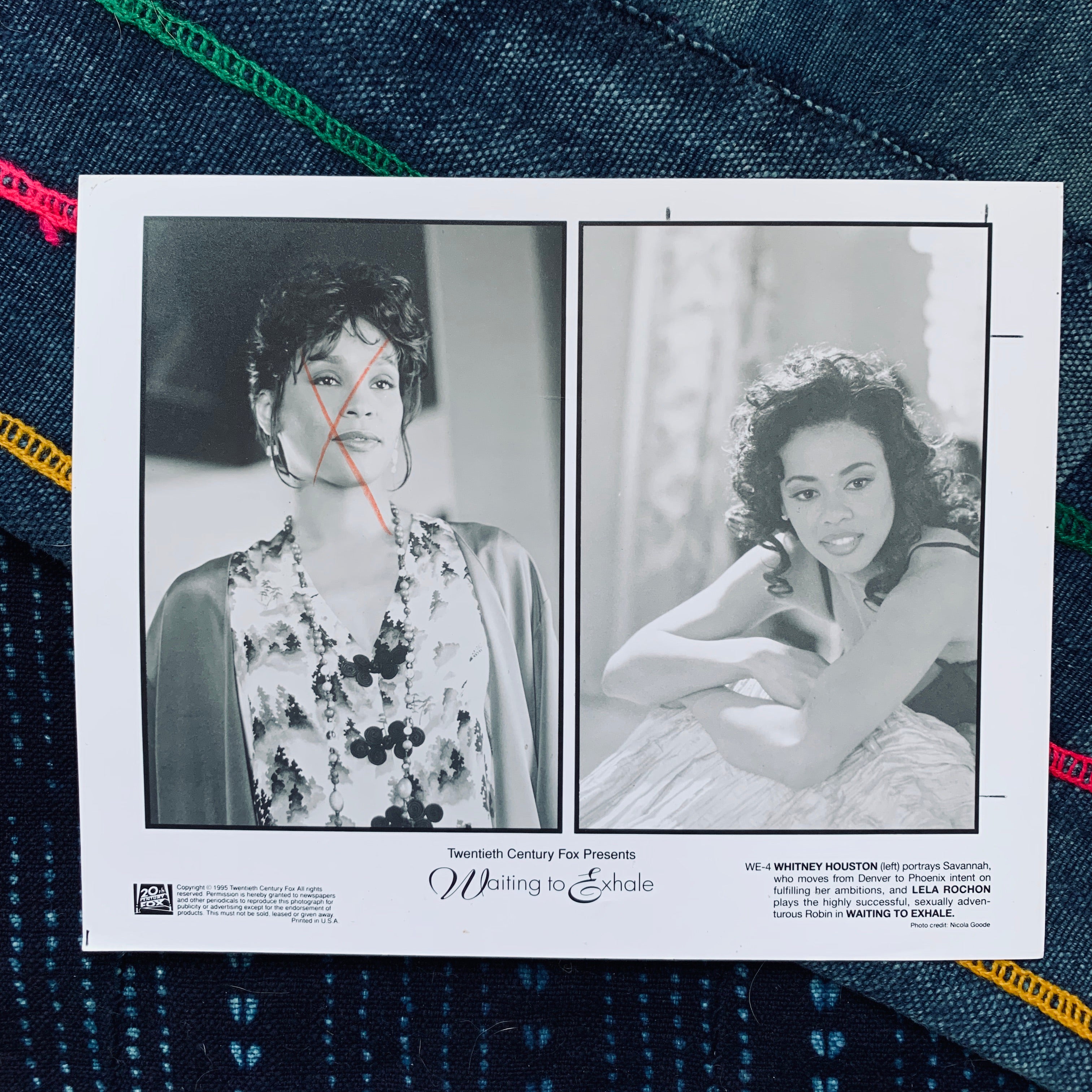 Vintage 90’s Cinema Studio Stills/Photos (Ice T, Whitney Houston, Bill Bellamy, etc.)