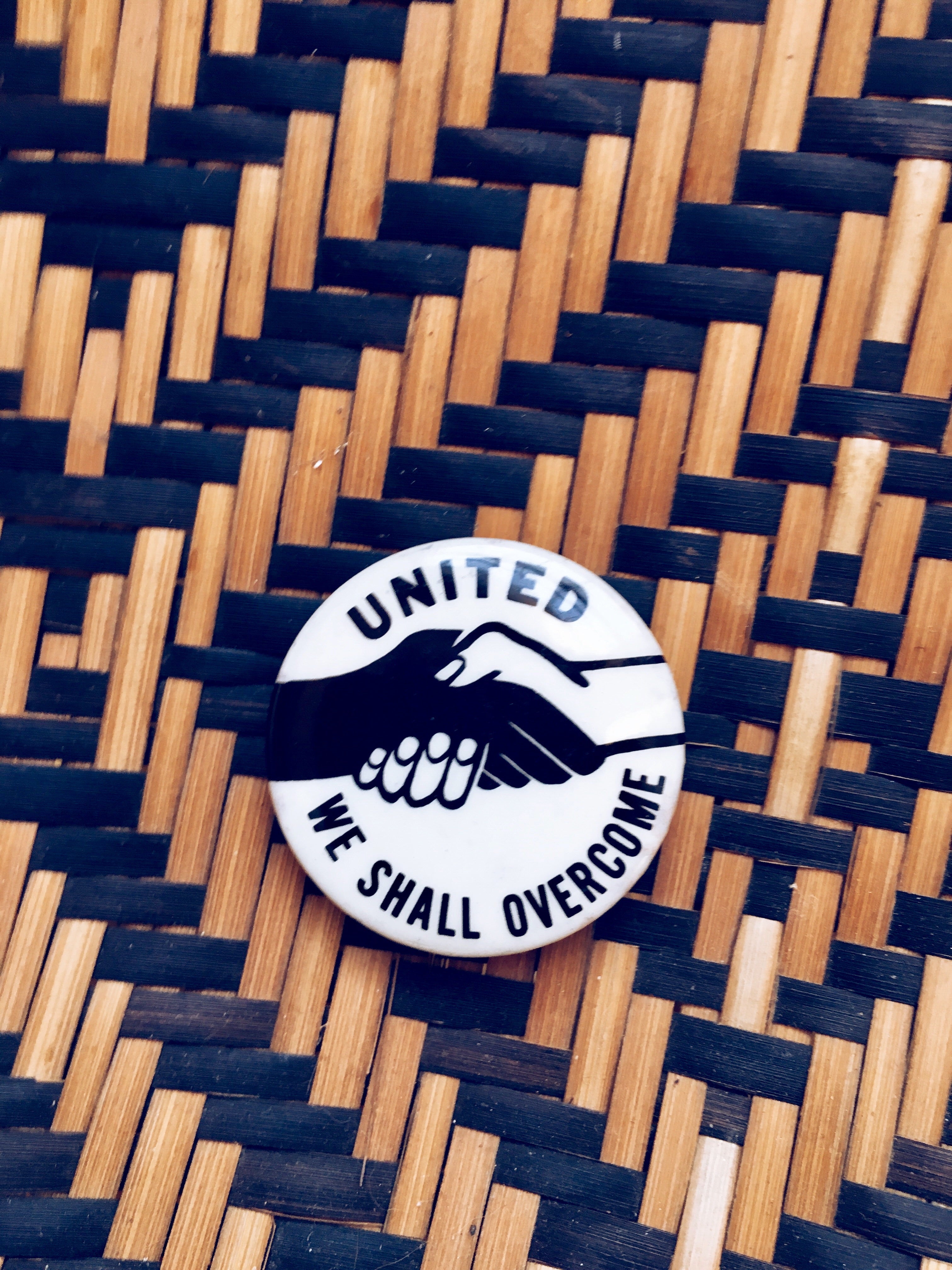 Vintage “We Shall Overcome” Pinback Button (1960’s)