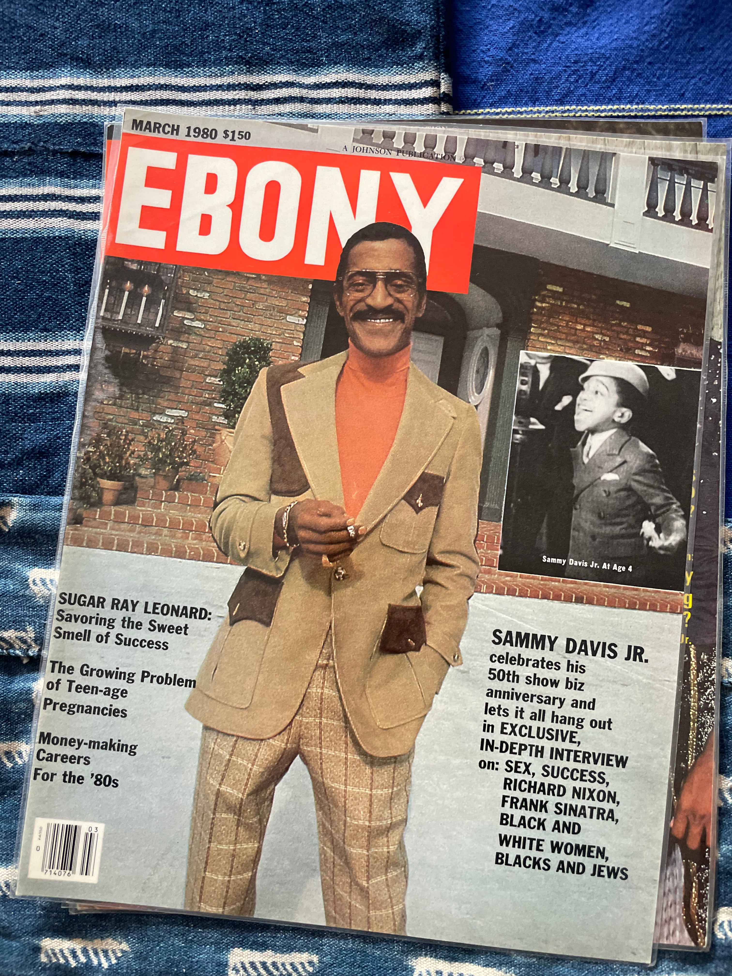 Vintage Ebony Magazine Laminated Cover (Please Select)