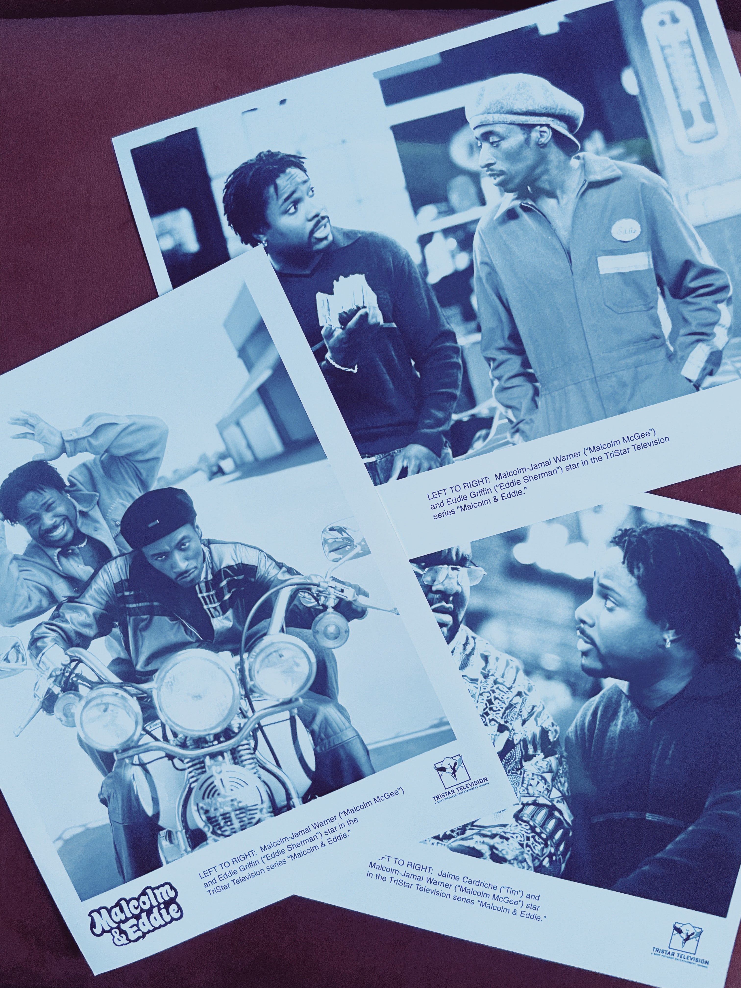 Vintage “Malcolm & Eddie” TV Studio Still / Photo Bundle