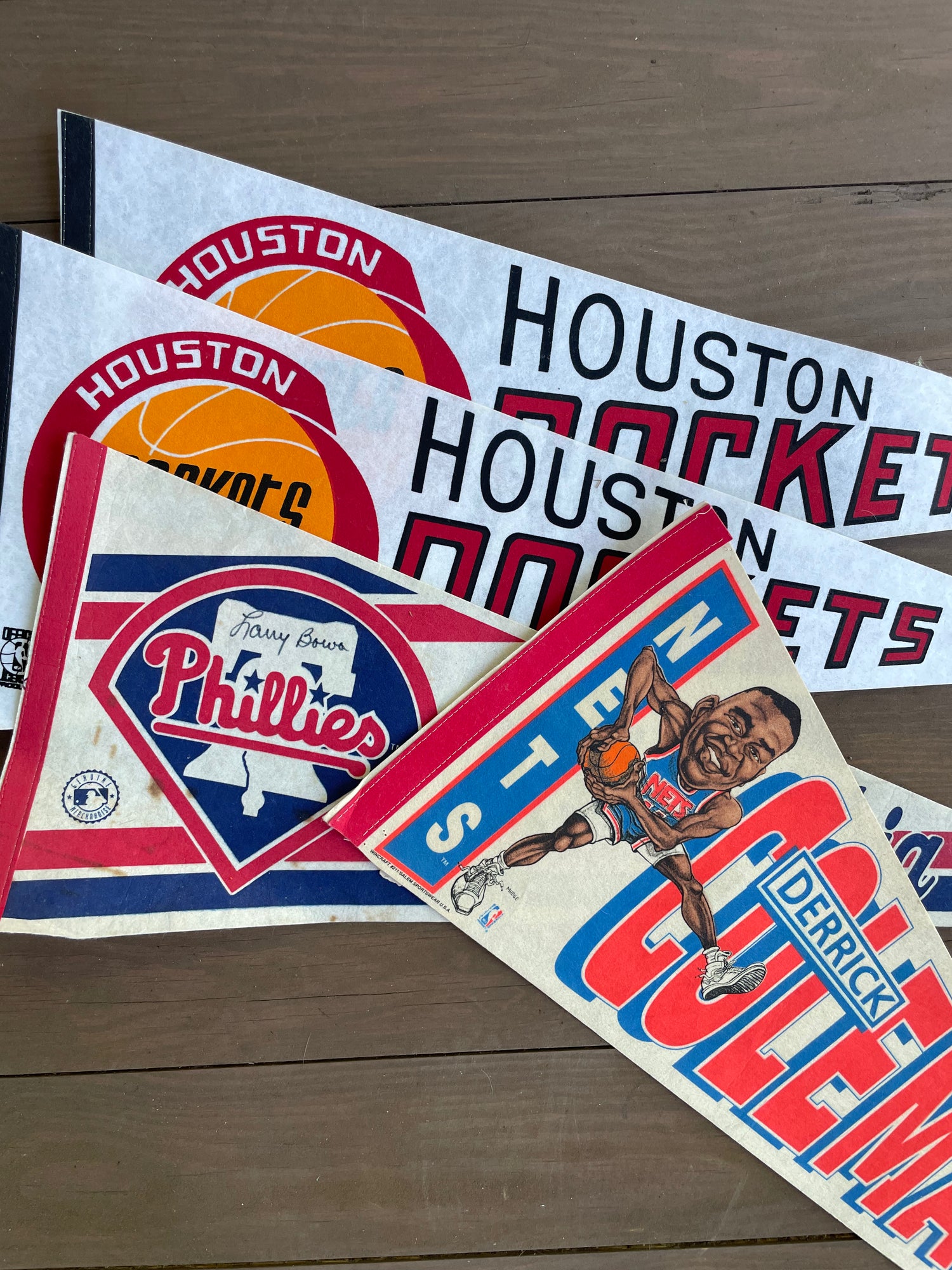 Vintage 1980’s Sports Pennants (Please Select)