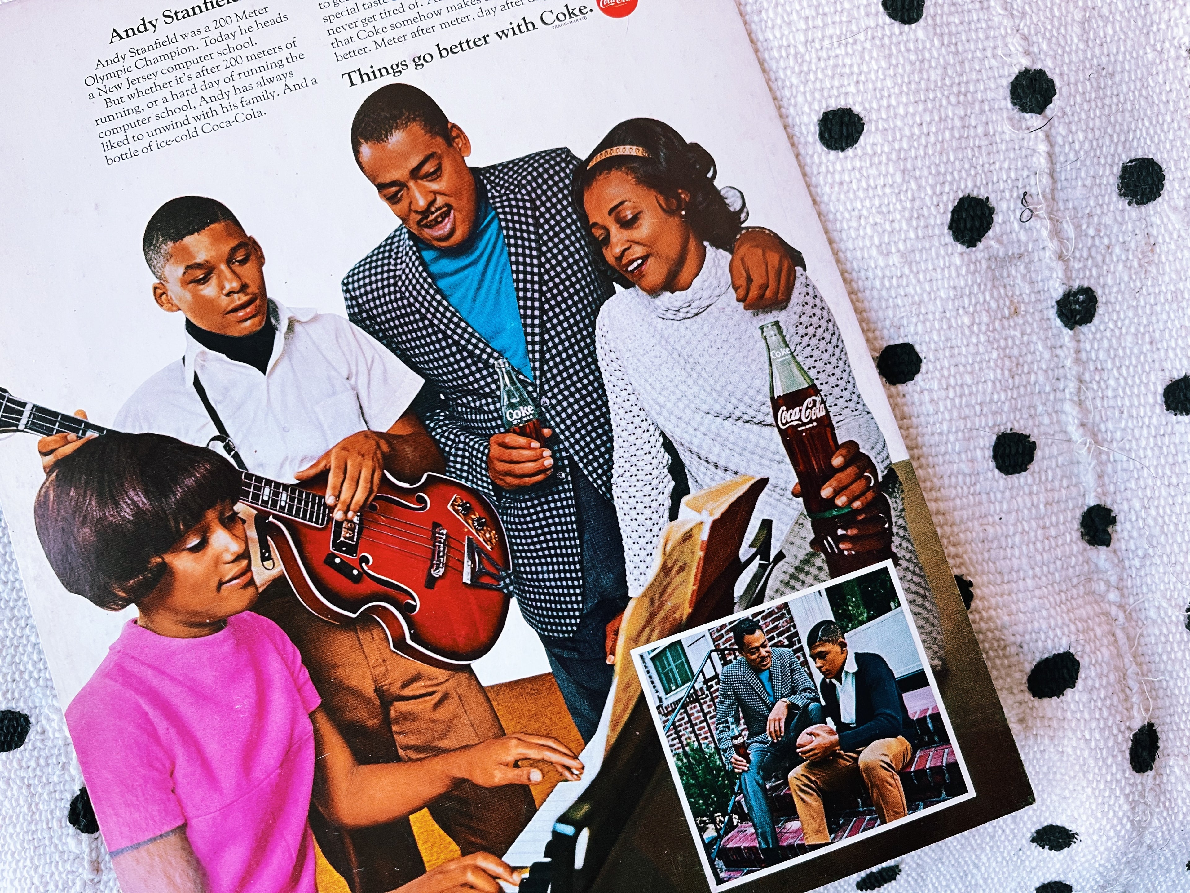 Vintage Rare Coca Cola Andy Stanfield Store Display/Sign (1960&