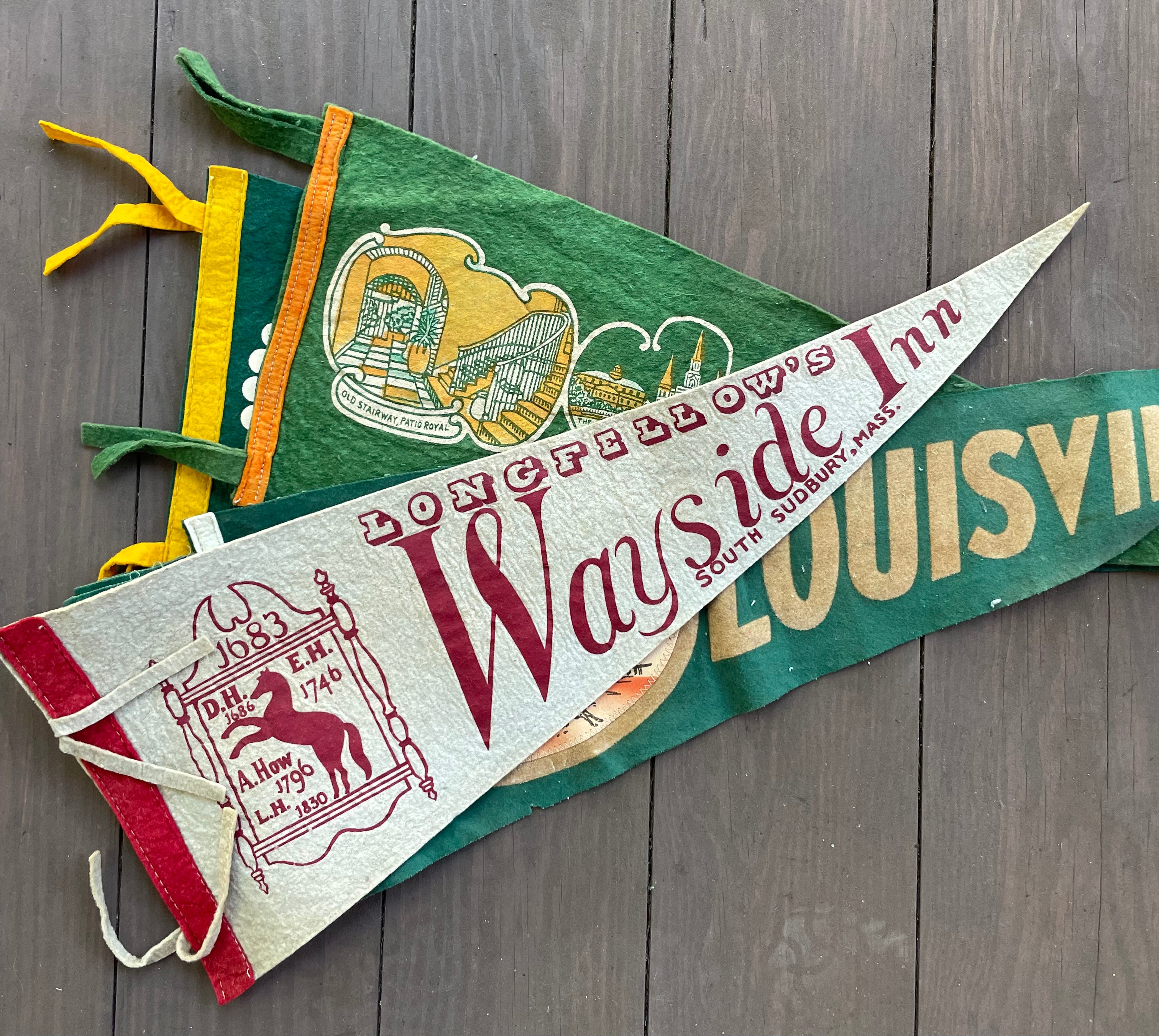 Vintage Travel/Souvenir Pennants (Please Select)